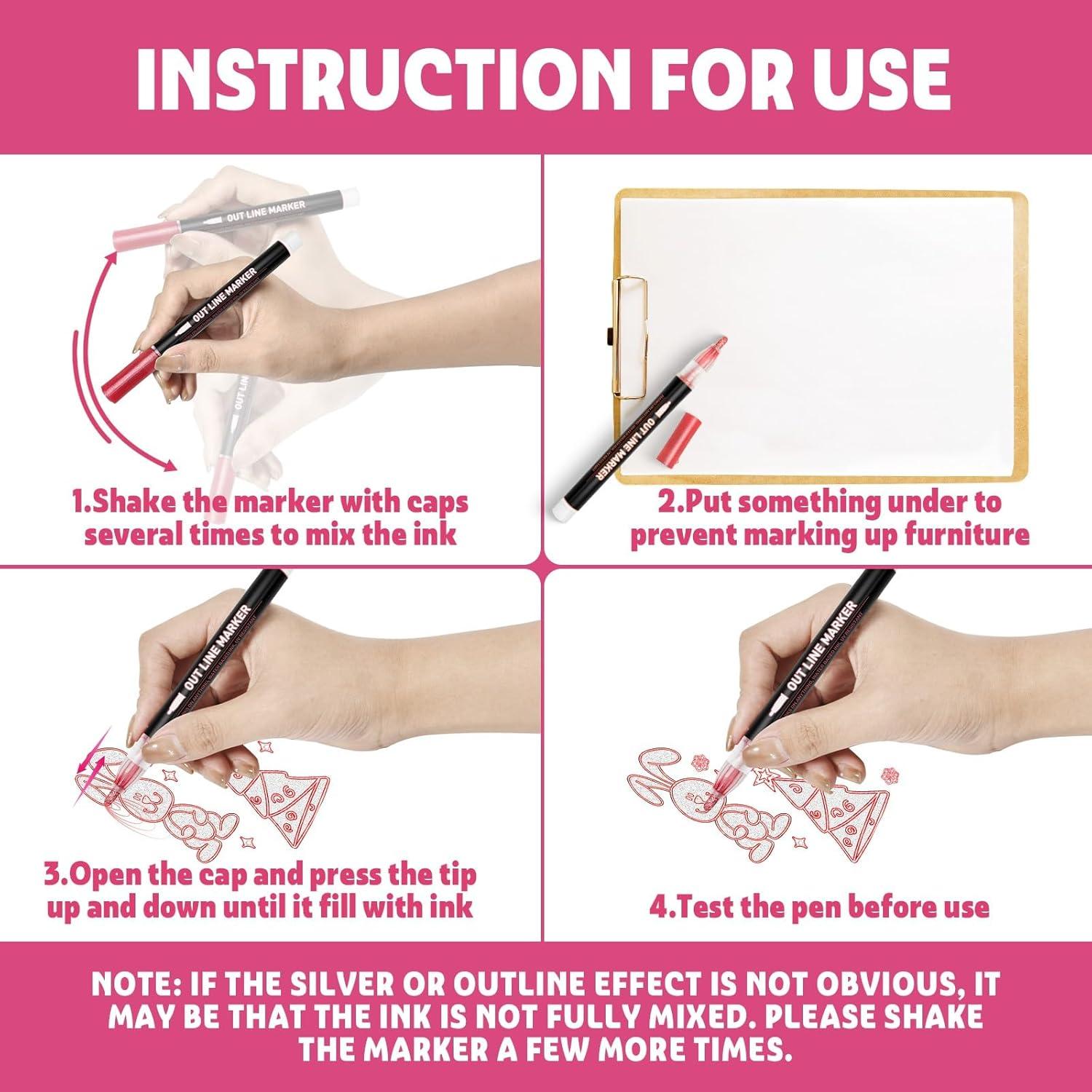 Marcadores Brillantes GLOPUS 12 Unidades para Manualidades