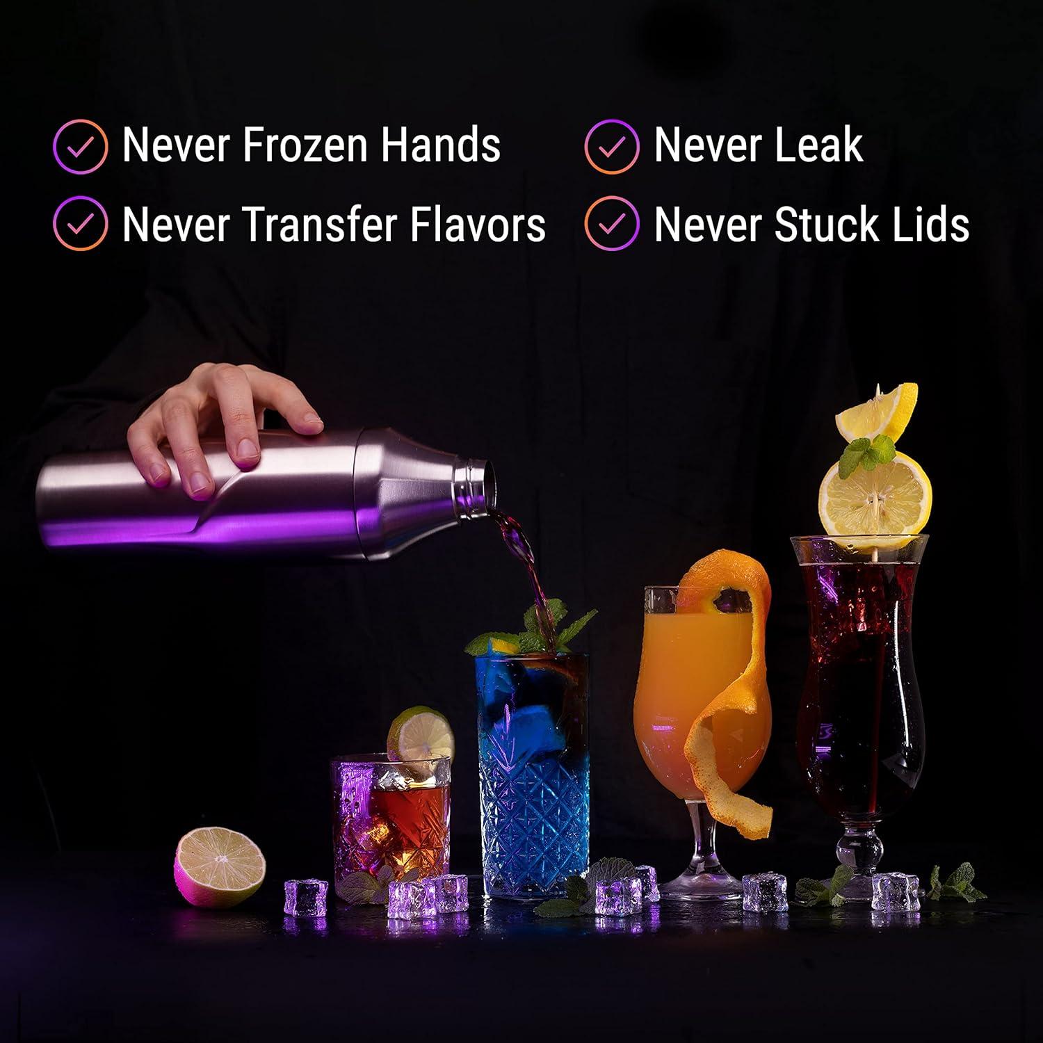 Coctelera Aislada Lexenic 24oz Acero Inoxidable - Sin Fugas