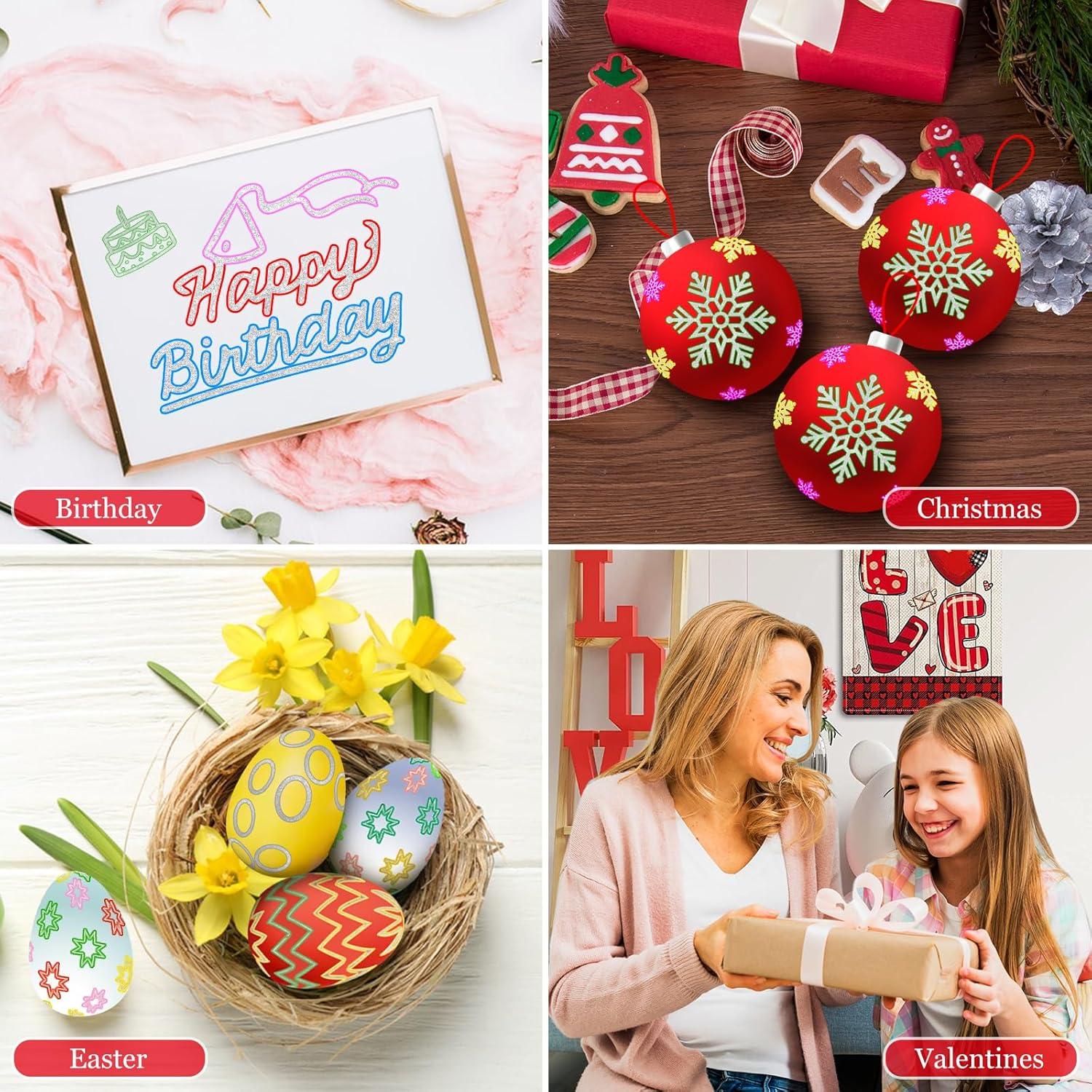 Marcadores Brillantes Ulrhpc - 12 Colores para Manualidades