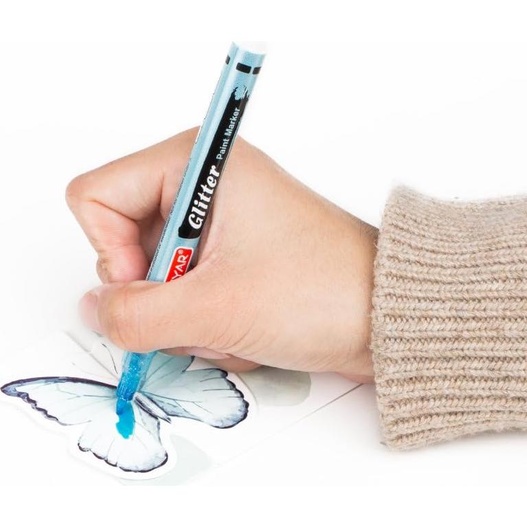 Marcadores de Pintura Brillante ZEYAR 12 Colores Punta Fina