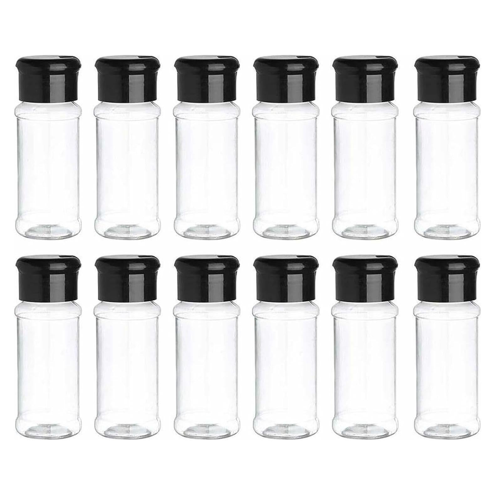 Botellas de Especias PETSTIBLE 100ml Transparentes 12 Pack