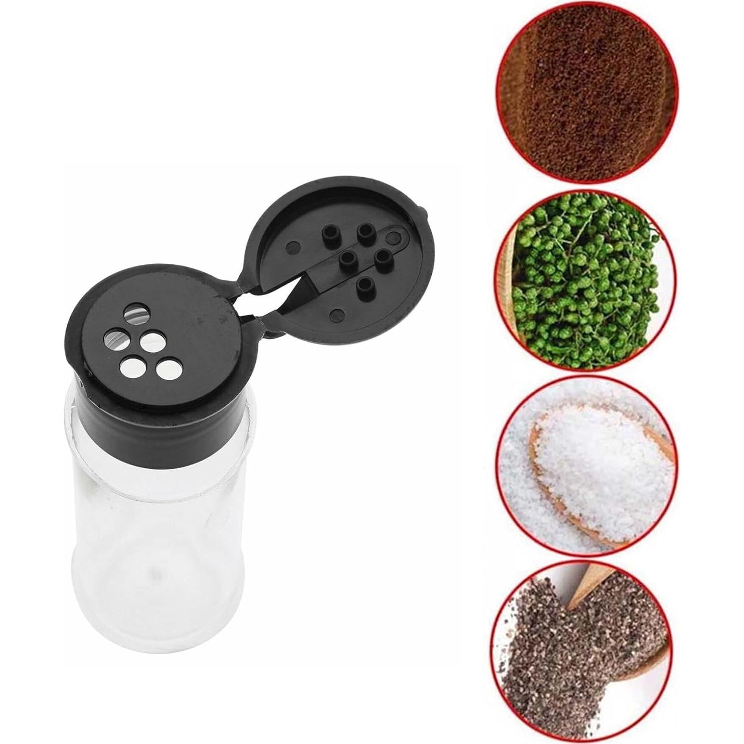 Botellas de Especias PETSTIBLE 100ml Transparentes 12 Pack