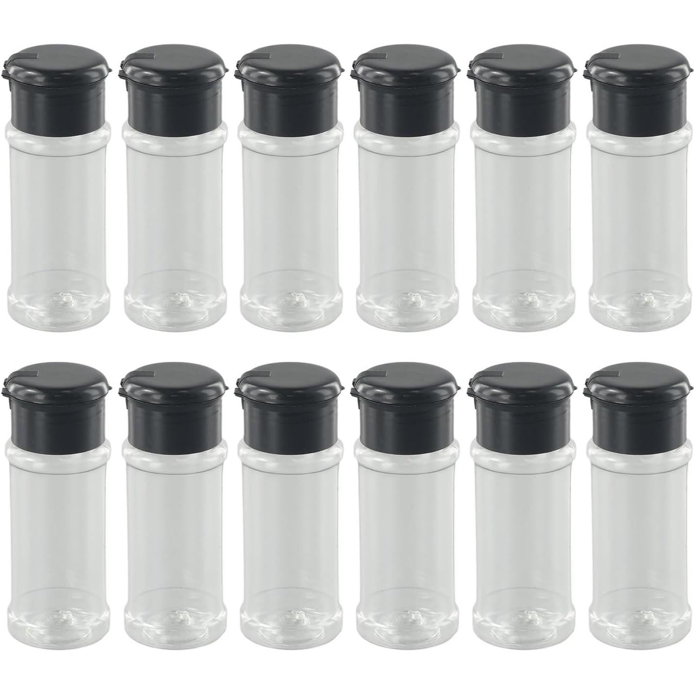 Botellas de Especias PETSTIBLE 100ml Transparentes 12 Pack