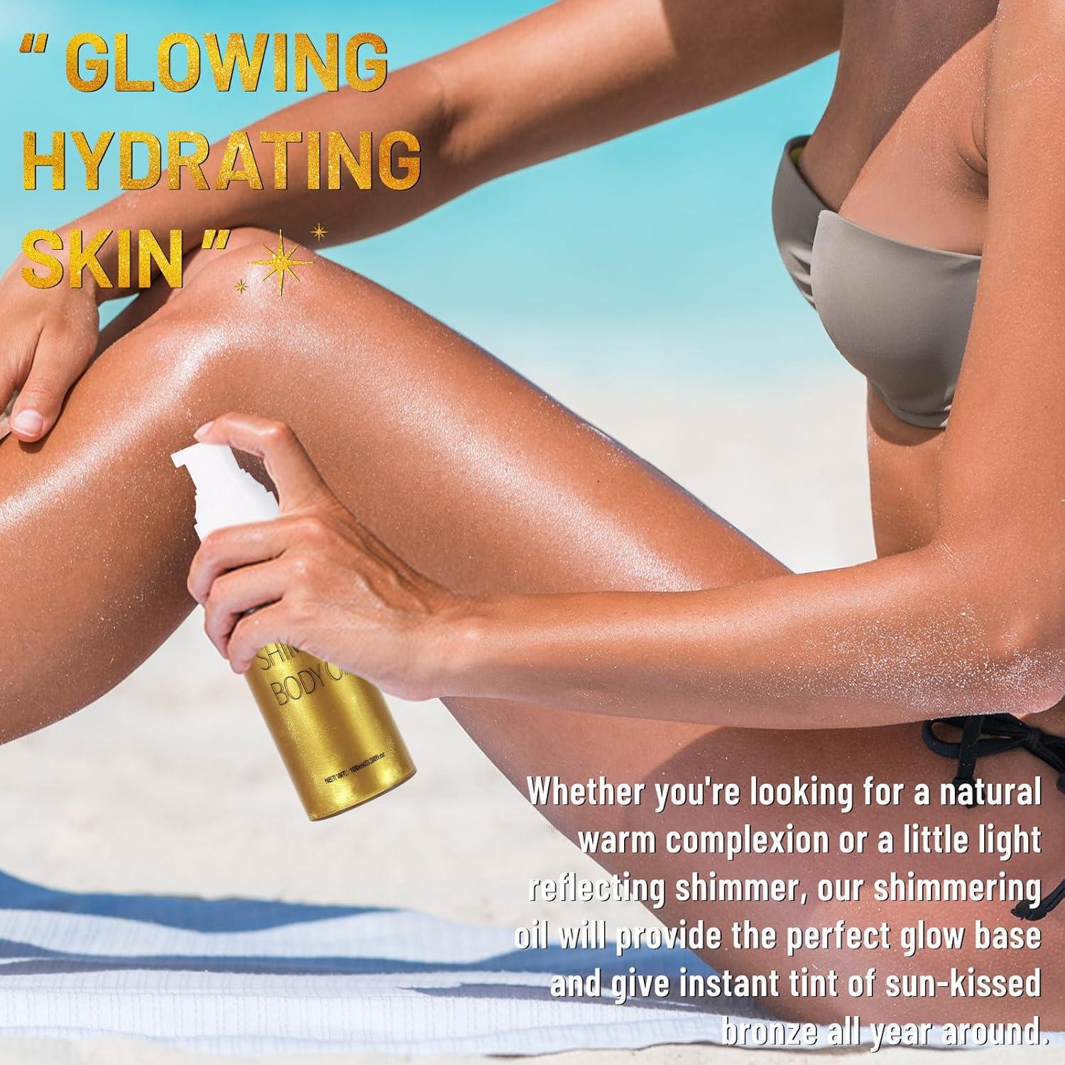 UCANBE Aceite Brillante para el Cuerpo 100ml Oro Hidratante