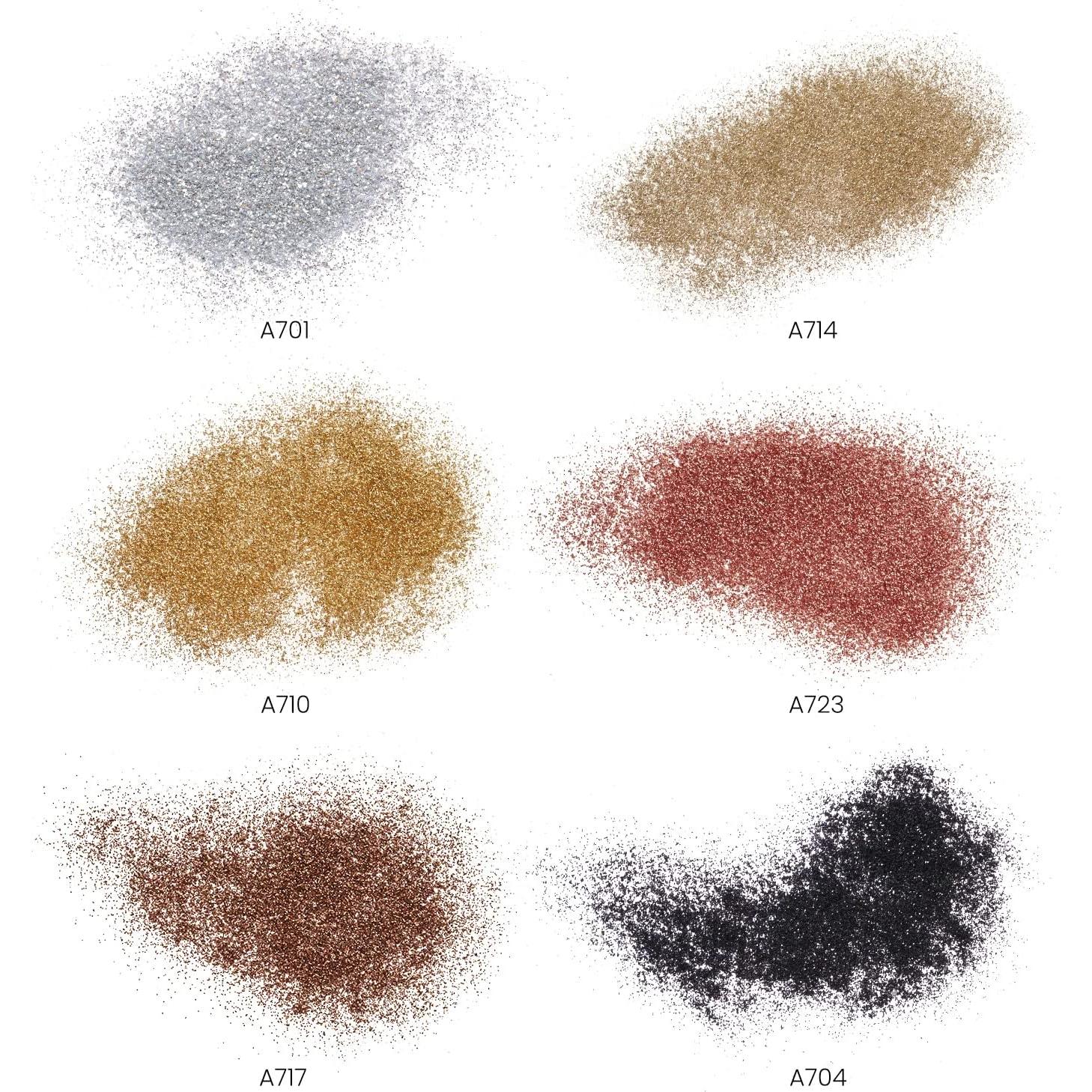 Set de 6 Brillos Metálicos Fino Arteza 42.52 g para Manualidades