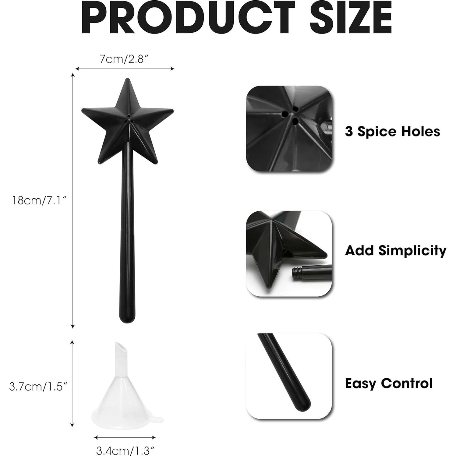 Dispensadores de Sal y Pimienta Marsrut 2PCS Estrella