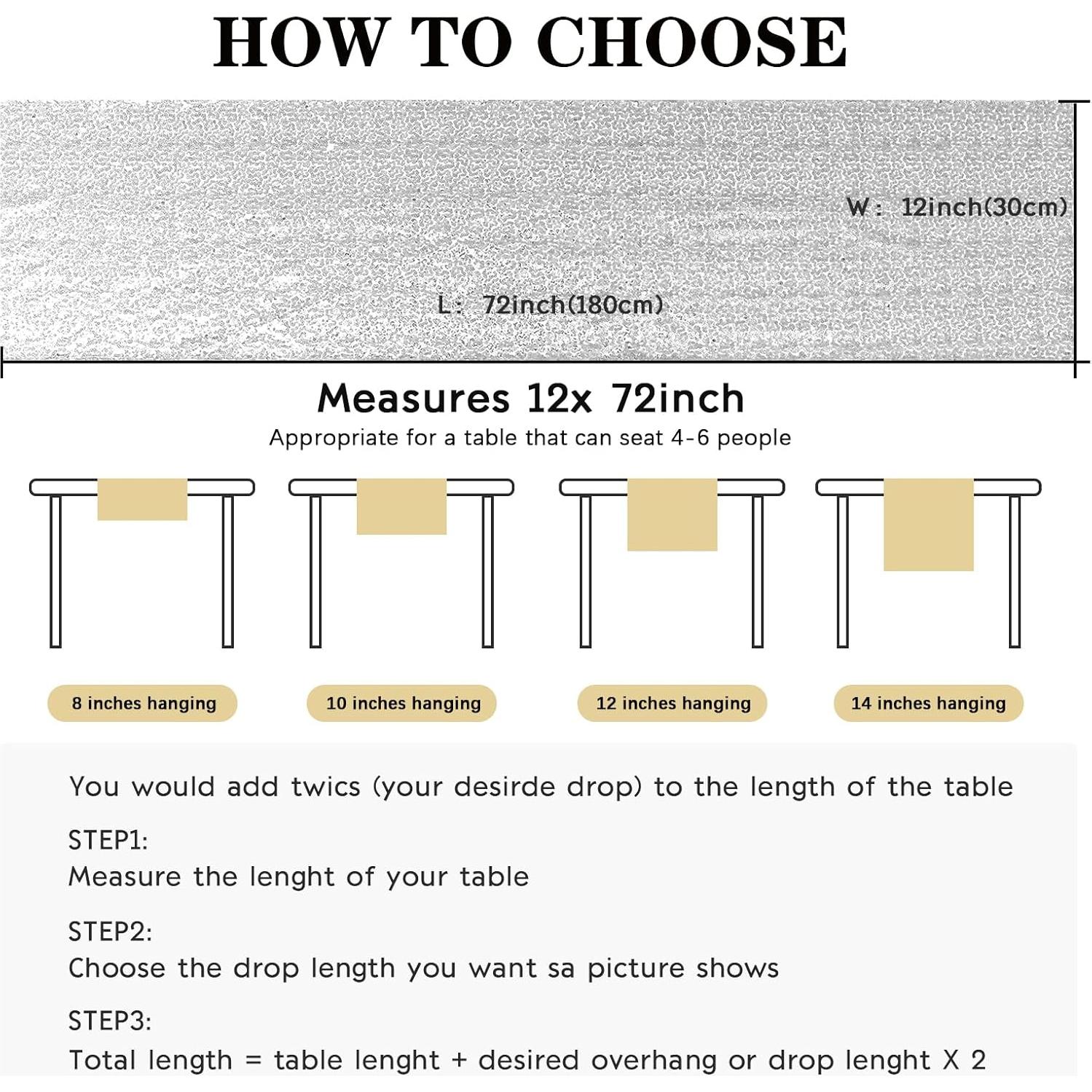 Caminos de Mesa de Lentejuelas Plateados Yblut 2 Piezas 30.48x182.88cm