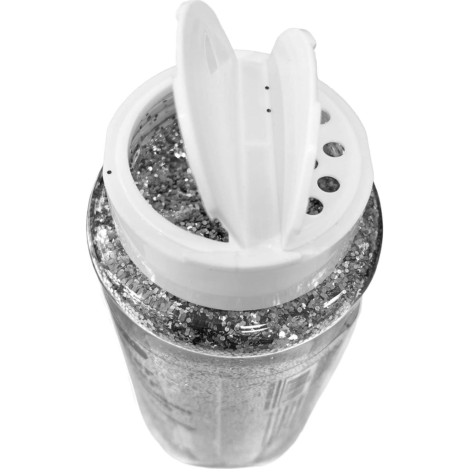 Polvo Brillante BAZIC 12-Pack Plateado 6.09 kg para Manualidades