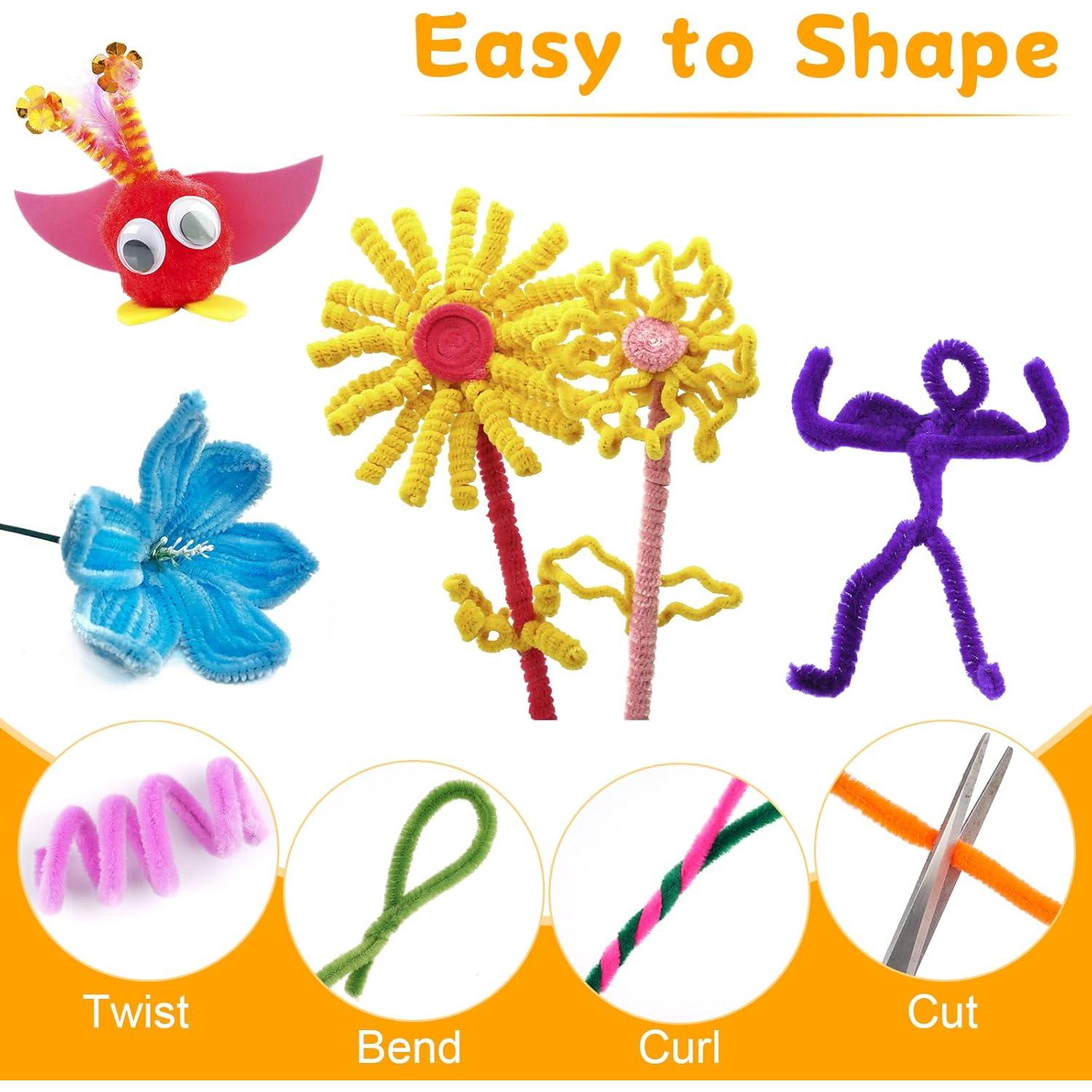 300 Limpiapipas Multicolor Opvixi 30 cm x 6 mm para Manualidades