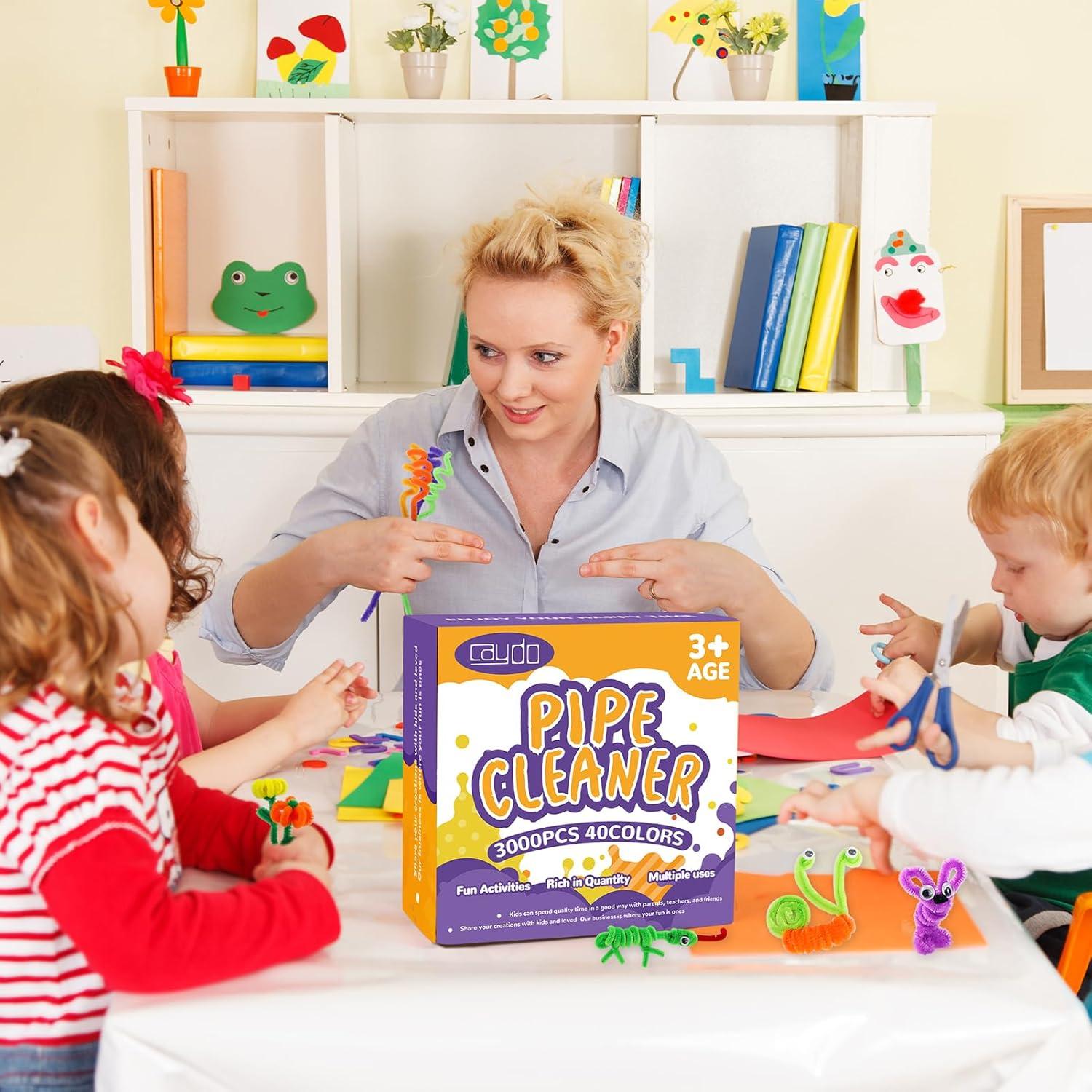 Limpiapipas Caydo 360 Piezas 40 Colores para Manualidades