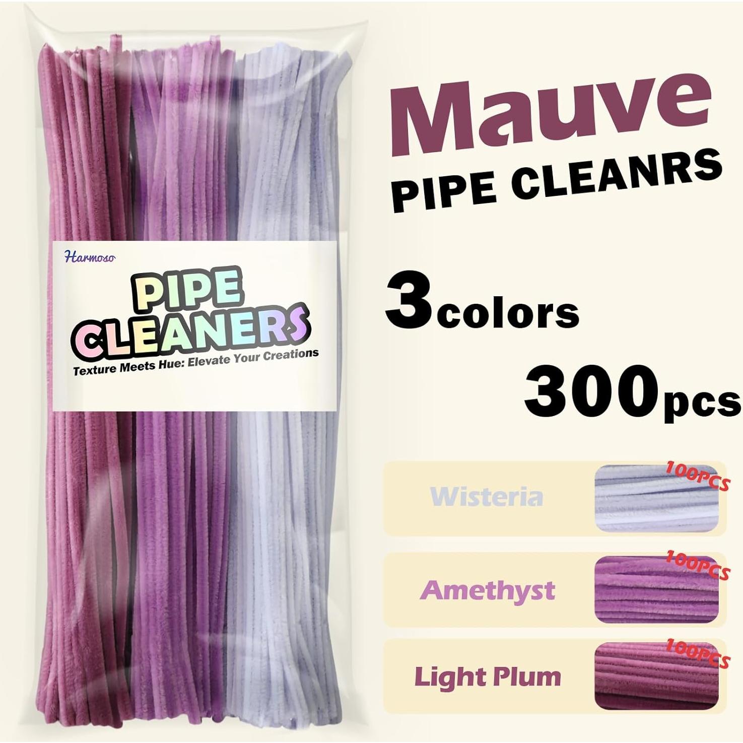 300 Limpiapipas Ombre Púrpura Claro Harmoso para Manualidades