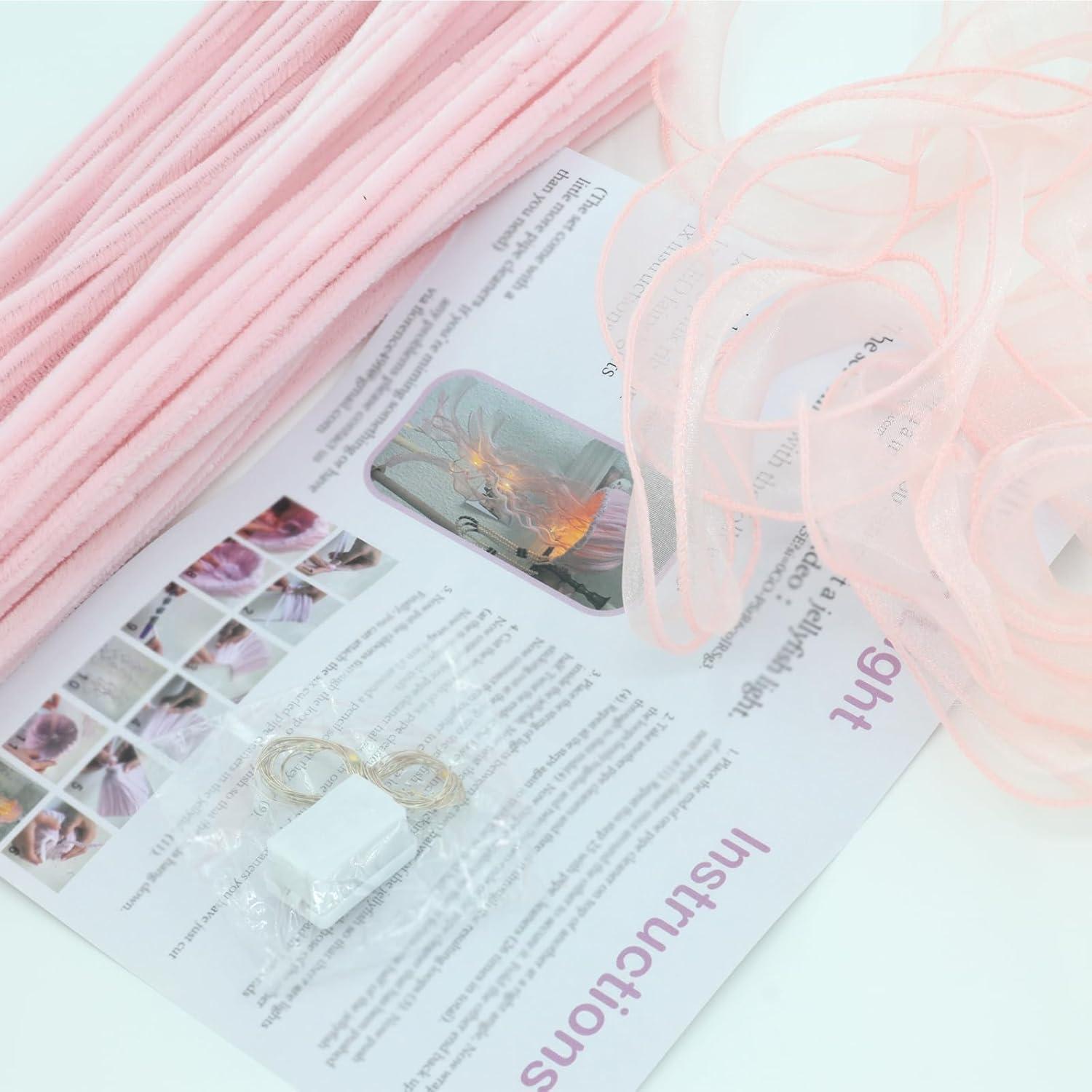 Kit de Manualidades PangPanKeNi con Limpiapipas y LED 31x11x4cm