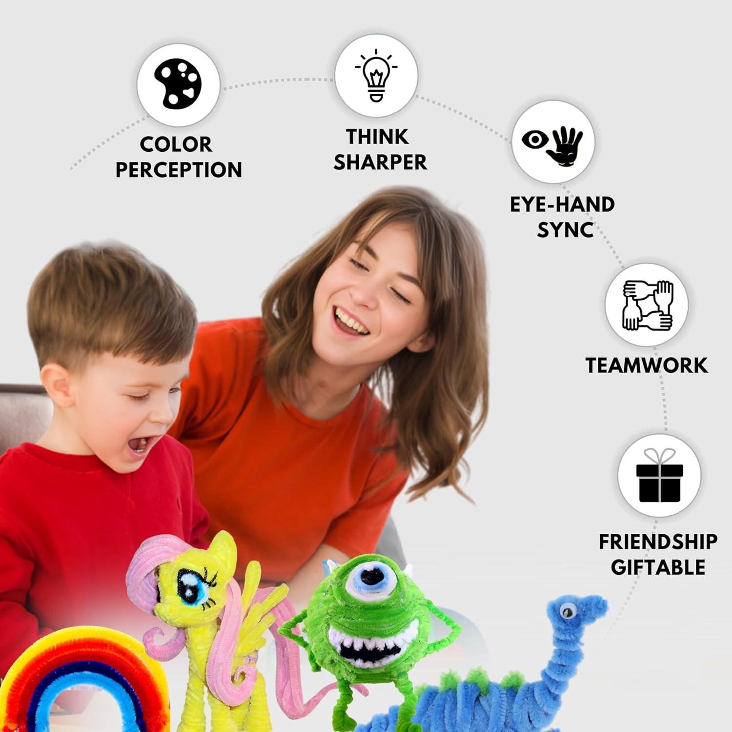 Limpiapipas Manualidades 280 PCS Luwans 30.48 cm Multicolores