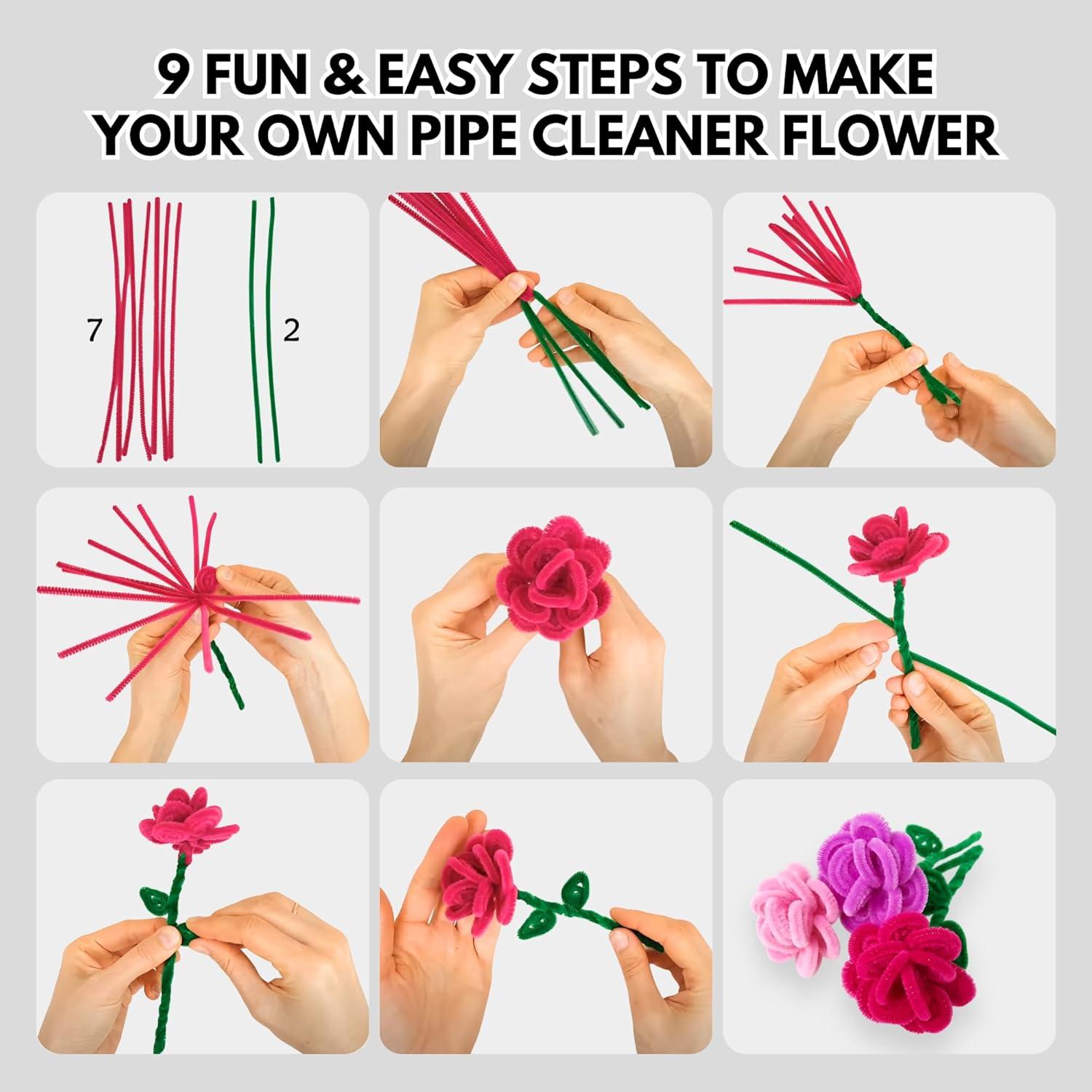 Limpiapipas Manualidades 280 PCS Luwans 30.48 cm Multicolores