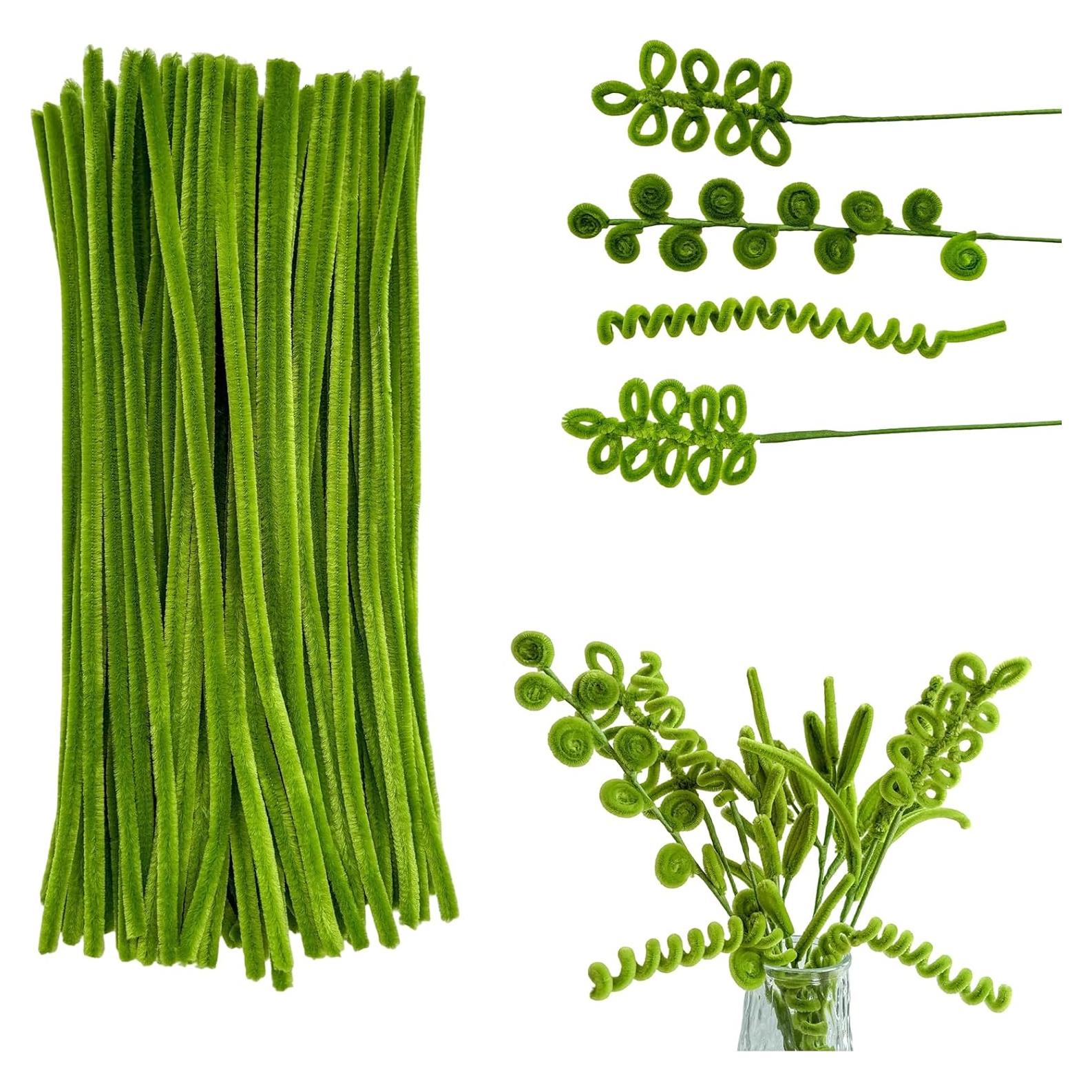 Limpiapipas Verdes WNYBRIO 300Pcs 30.48cm Manualidades DIY