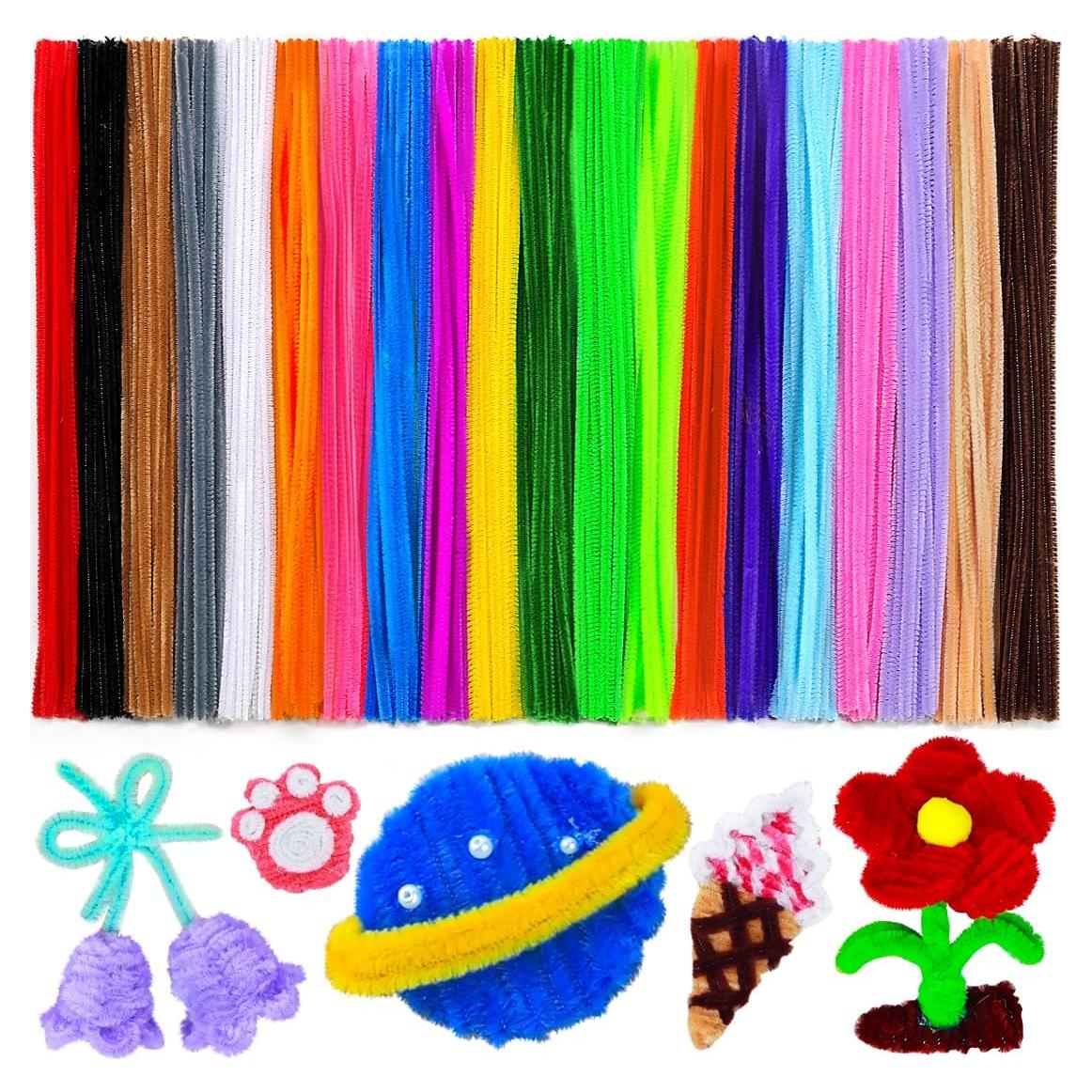 200 Limpiadores de Tubos Multicolores Eppingwin para Manualidades