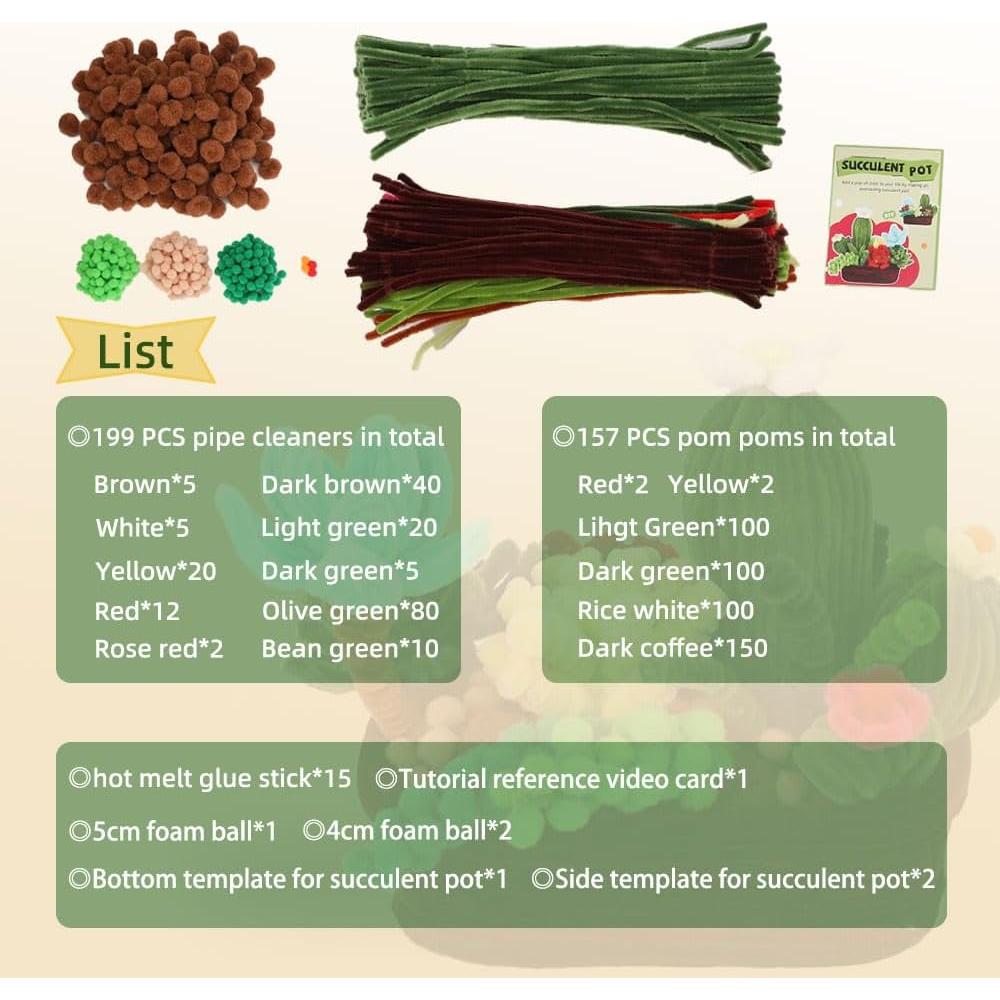 Kit de Limpiapipas Siticoto 200 Pcs para Manualidades DIY