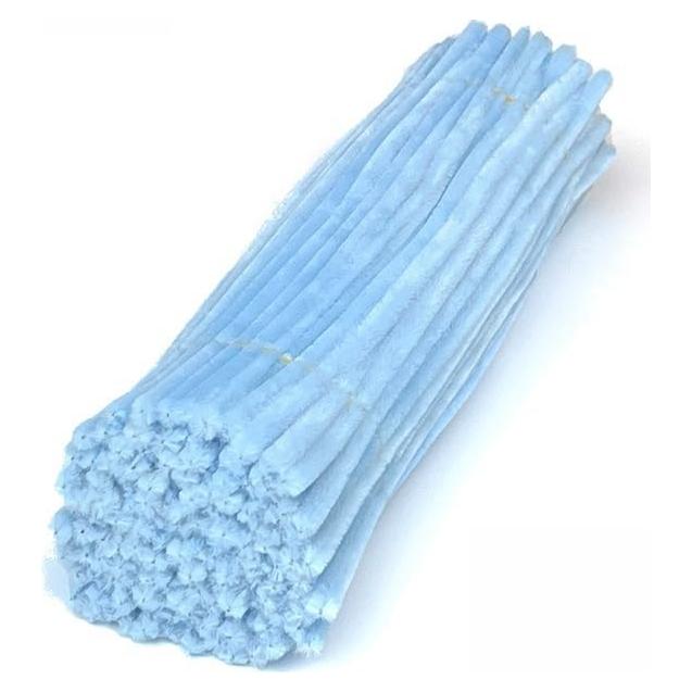 100 Limpiapipas Chenille Azul 30.48 cm para Manualidades DIY