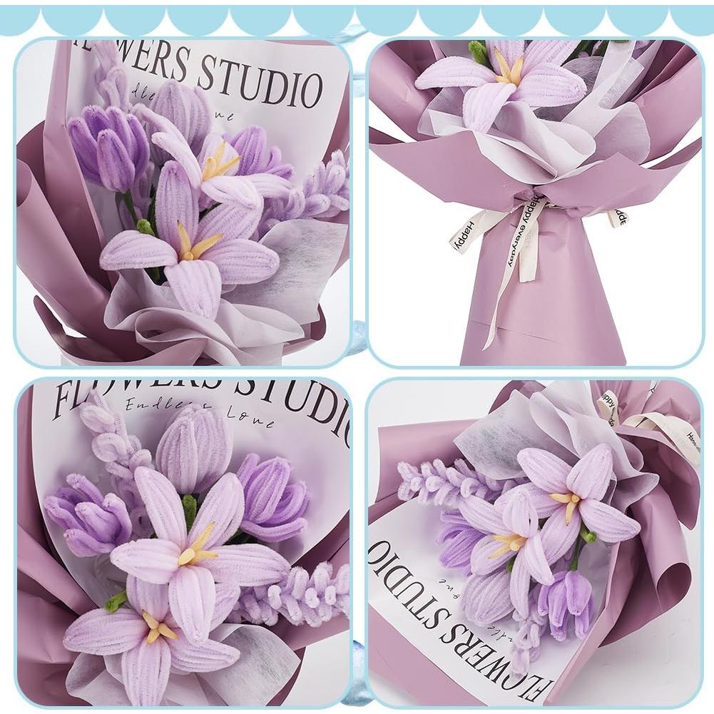 Kit de Manualidades DIY ORIGACH 310 Piezas Flores Chenille