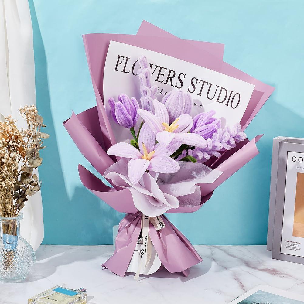 Kit de Manualidades DIY ORIGACH 310 Piezas Flores Chenille