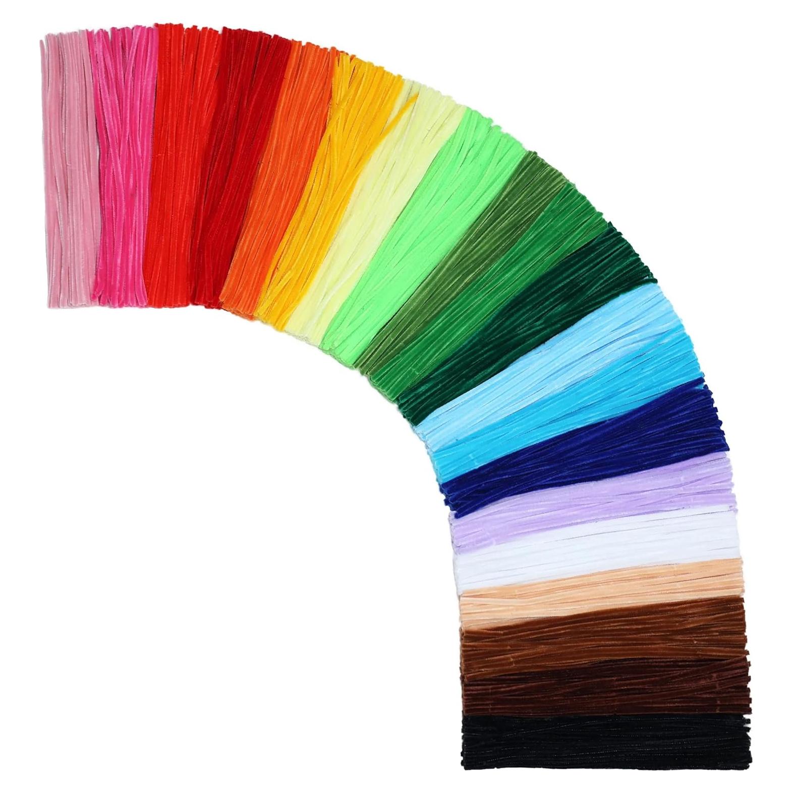 Limpiadores de Tuberías Chenilla 1000 pcs 20 Colores 30 cm - z.j.z.b. Studios