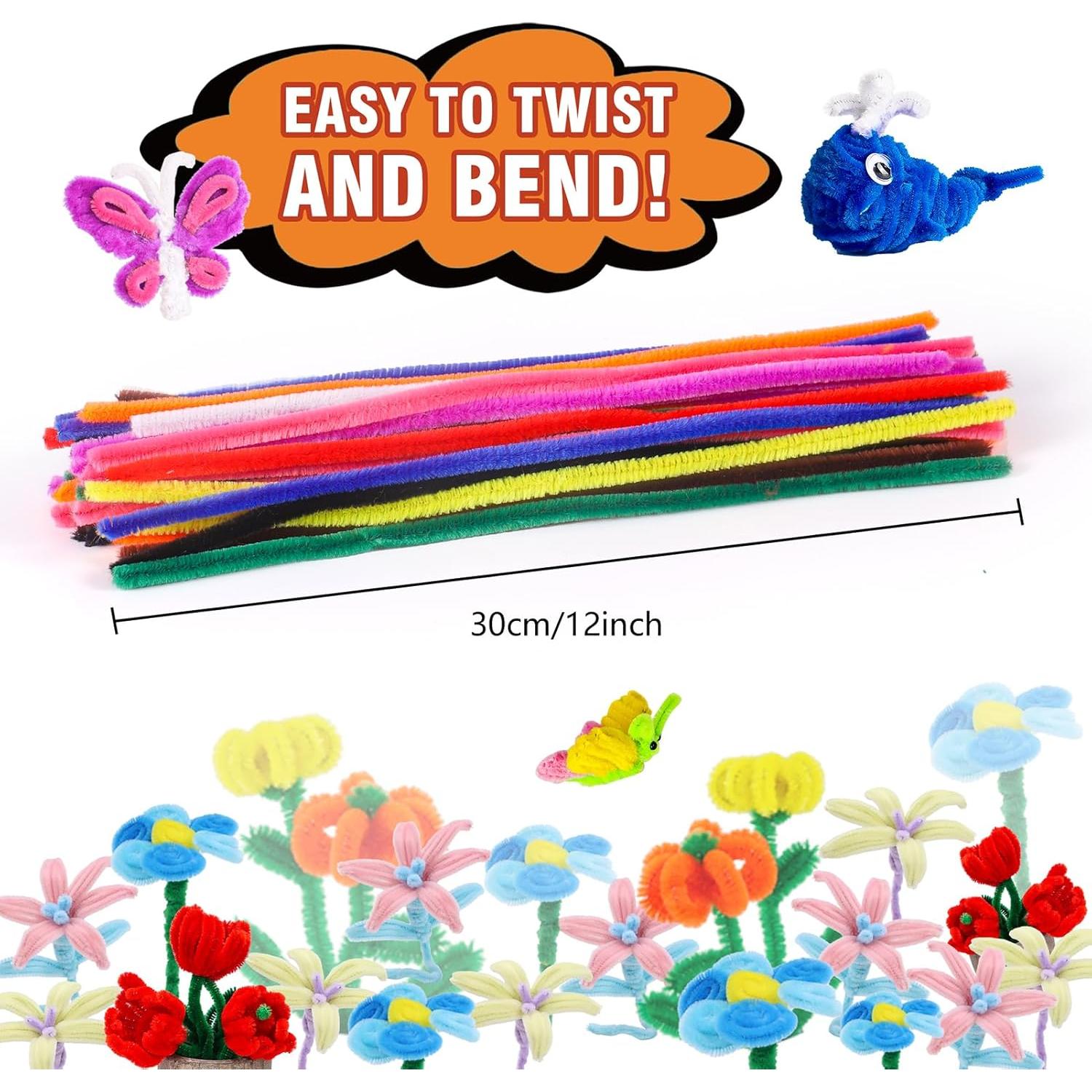 1000 Limpiadores de Tubos Magipipe Multicolor 30.48cm x 6mm