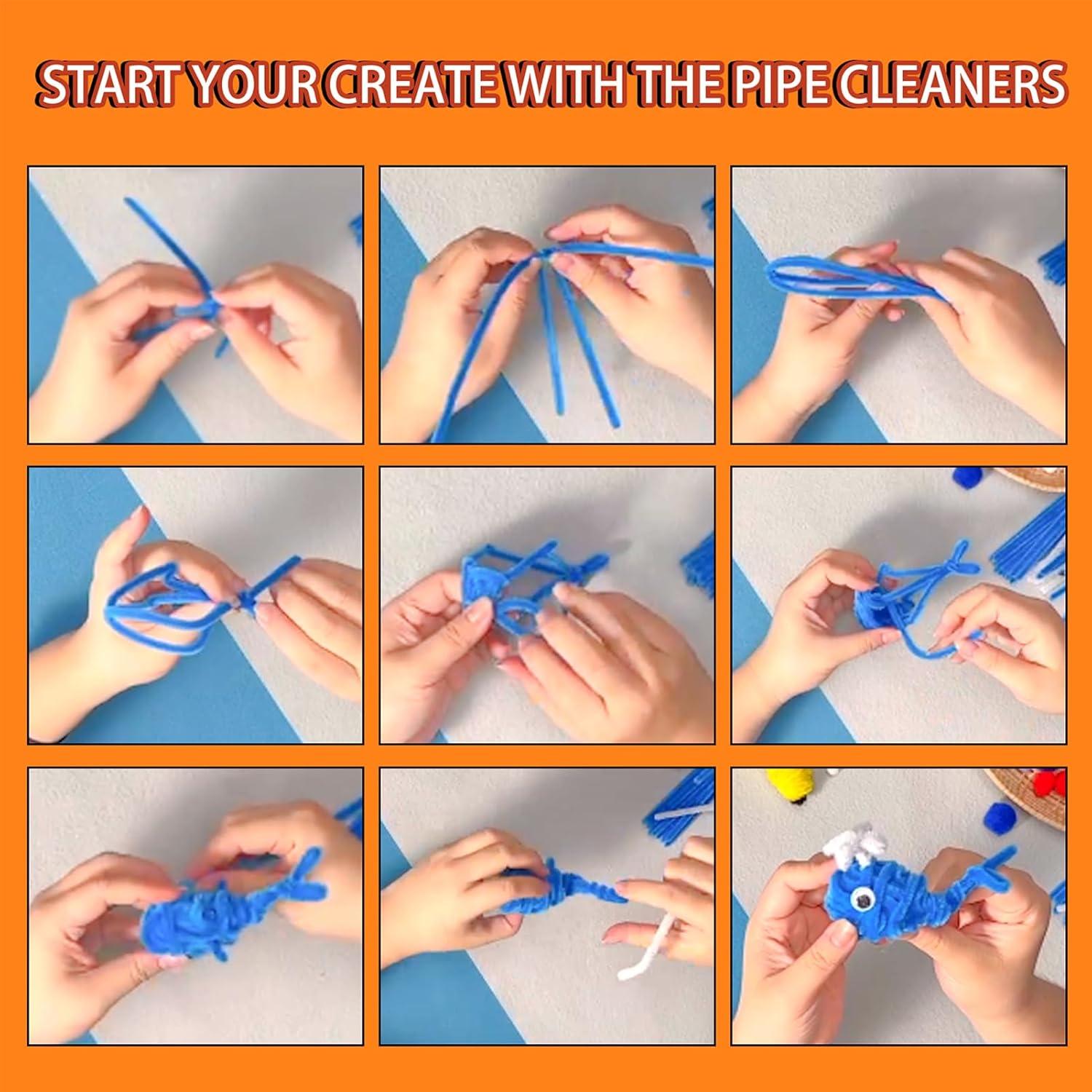 1000 Limpiadores de Tubos Magipipe Multicolor 30.48cm x 6mm