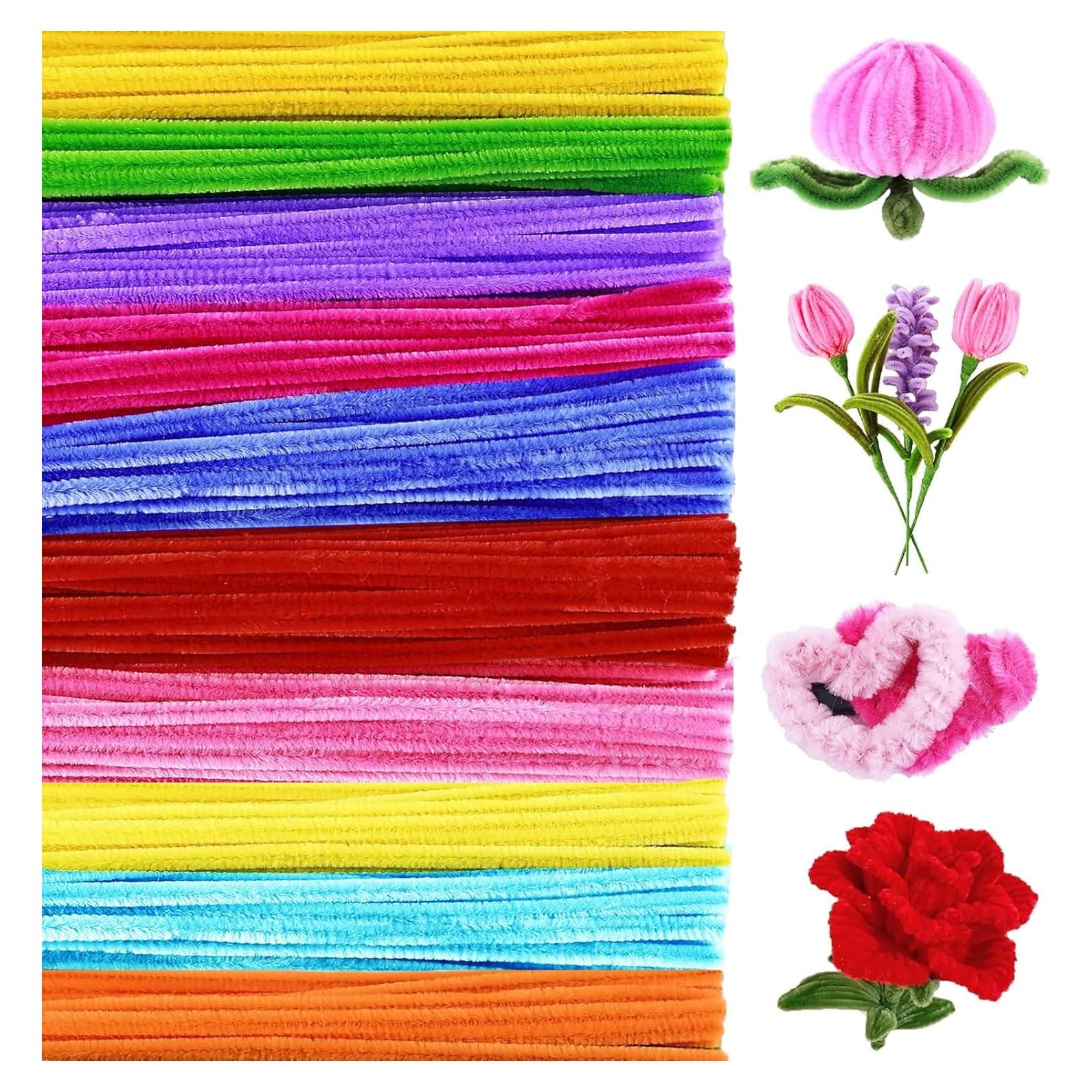 500 Limpiapipas Coloridos IIDEA 6mm x 30.48cm Manualidades