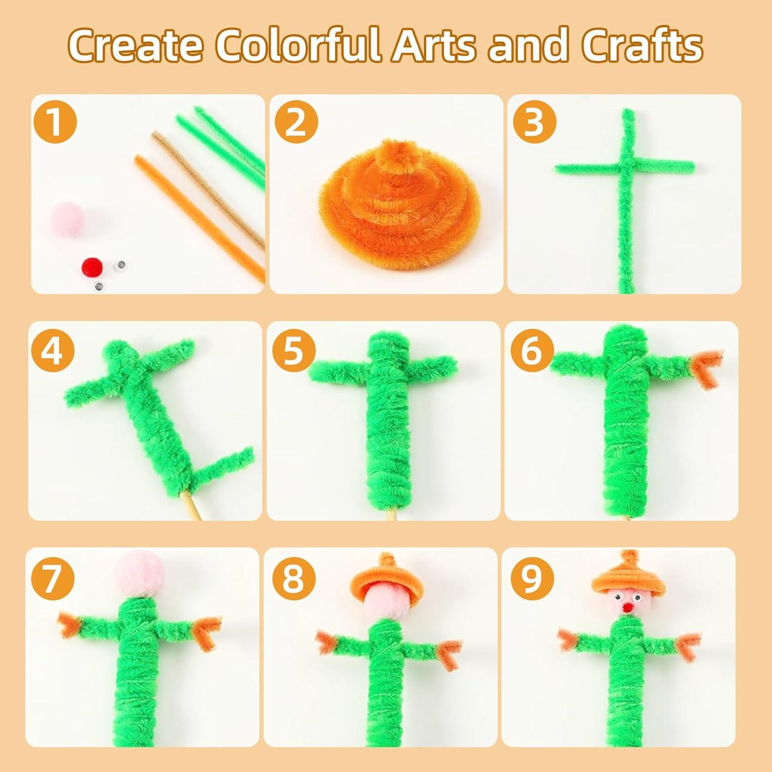 500 Limpiapipas Coloridos IIDEA 6mm x 30.48cm Manualidades