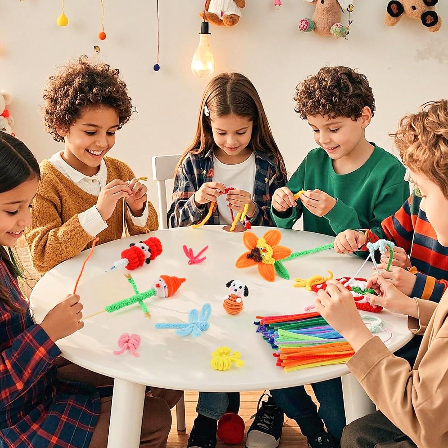 500 Limpiapipas Coloridos IIDEA 6mm x 30.48cm Manualidades