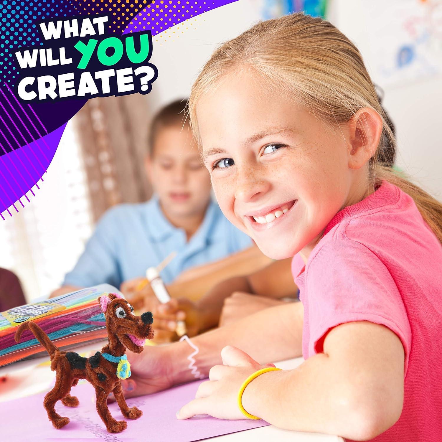 Limpiapipas Coloridos Carl & Kay 600 Unidades + 74 Ojos Móviles