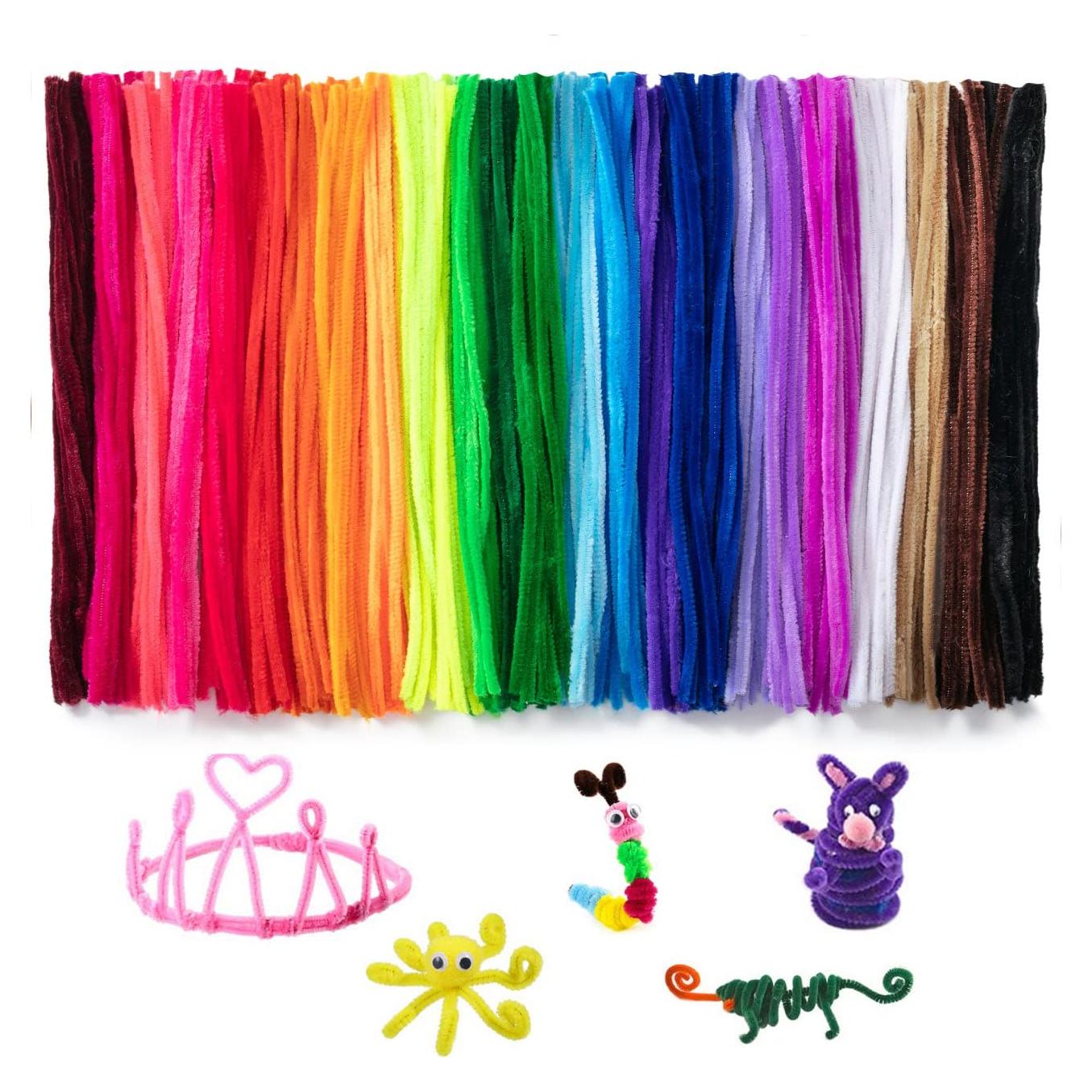 Tallos de Chenille Mr. Pen 324 Pcs 27 Colores Manualidades