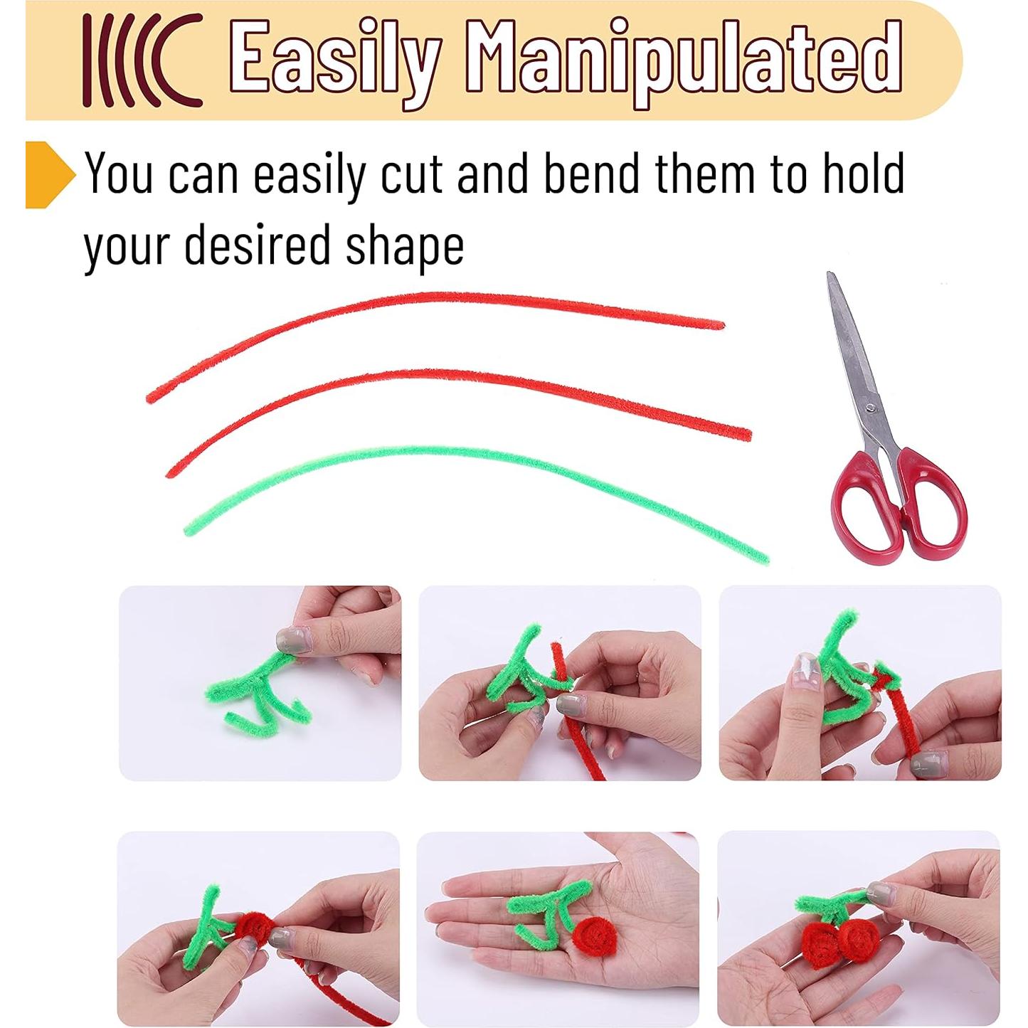 Tallos de Chenille Mr. Pen 324 Pcs 27 Colores Manualidades