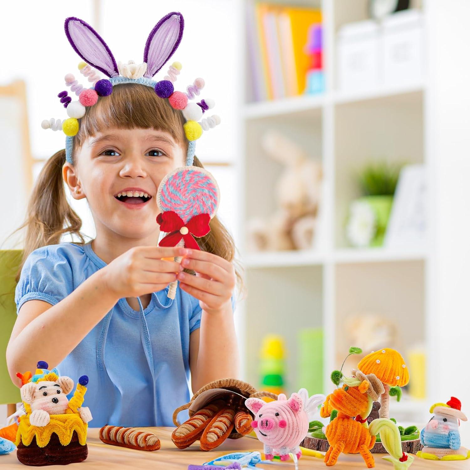 Caydo 300 Limpiapipas Rosados 30cm para Manualidades