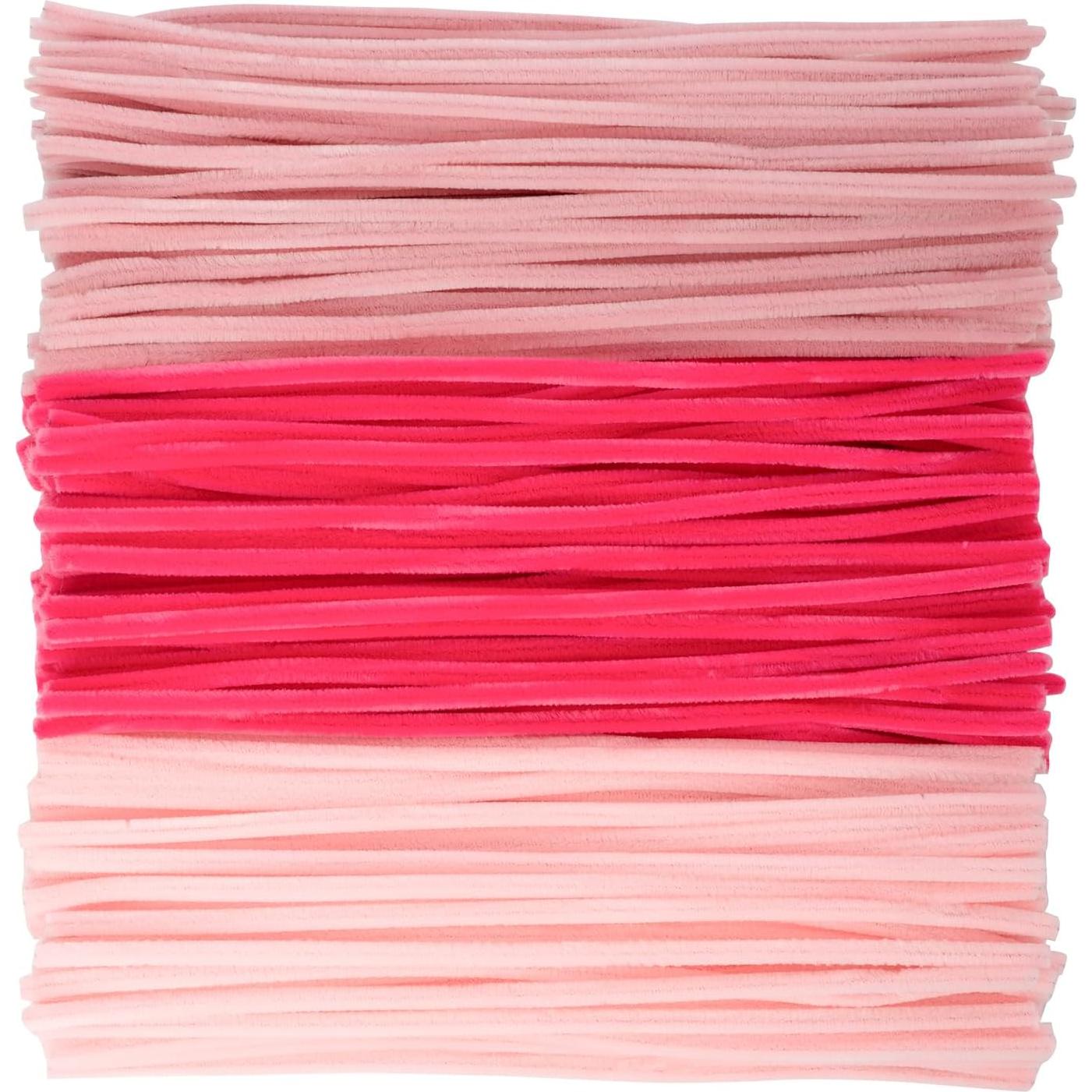 Caydo 300 Limpiapipas Rosados 30cm para Manualidades