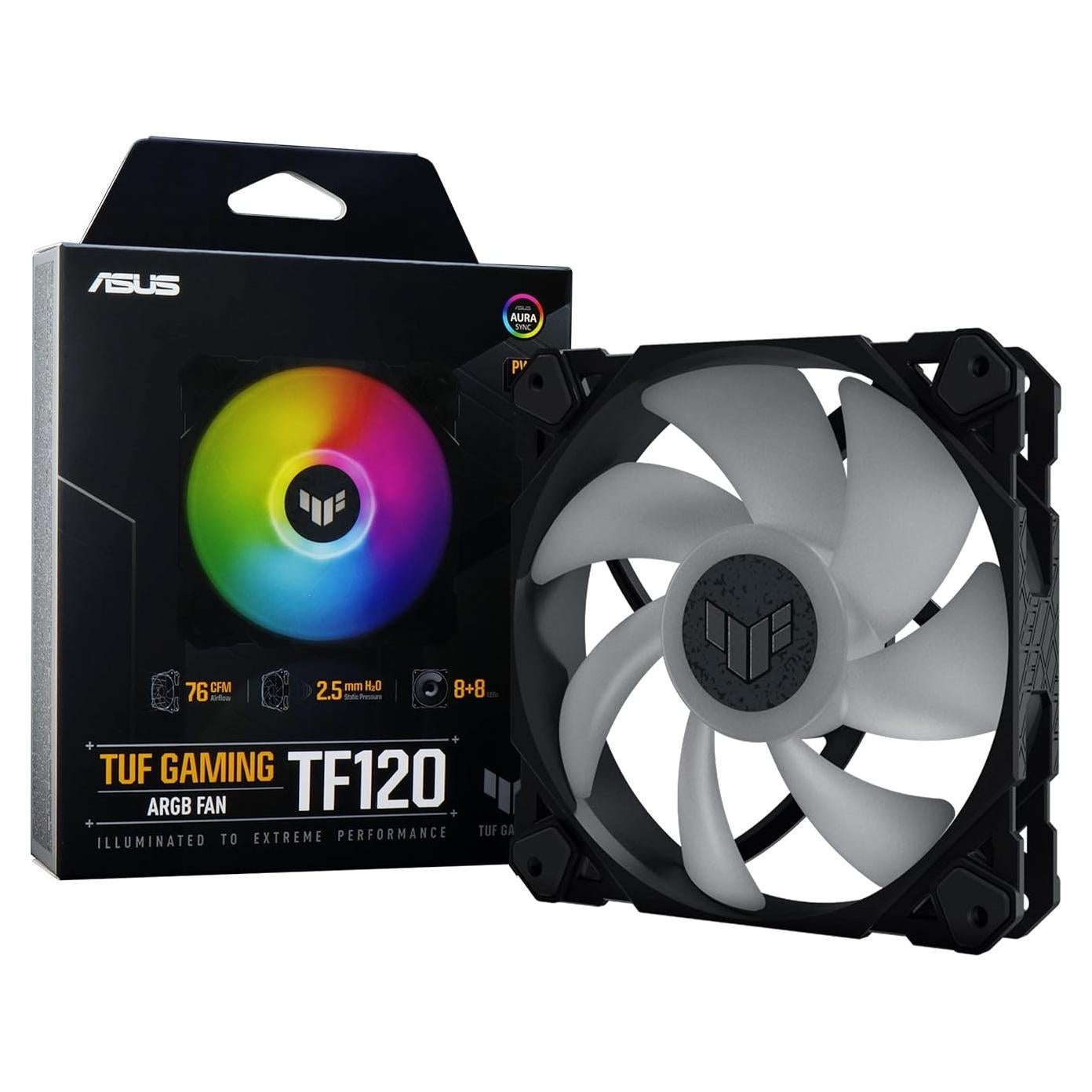 Ventilador ASUS TUF Gaming TF120 ARGB 120mm PWM RGB