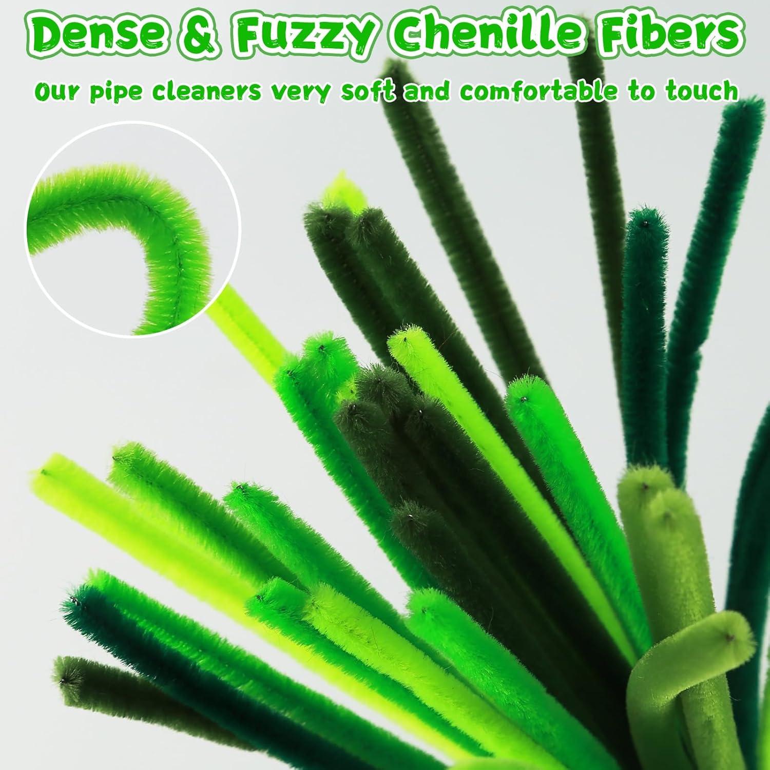 Limpiapipas Verdes Yalumo 360 Piezas 30 cm Manualidades