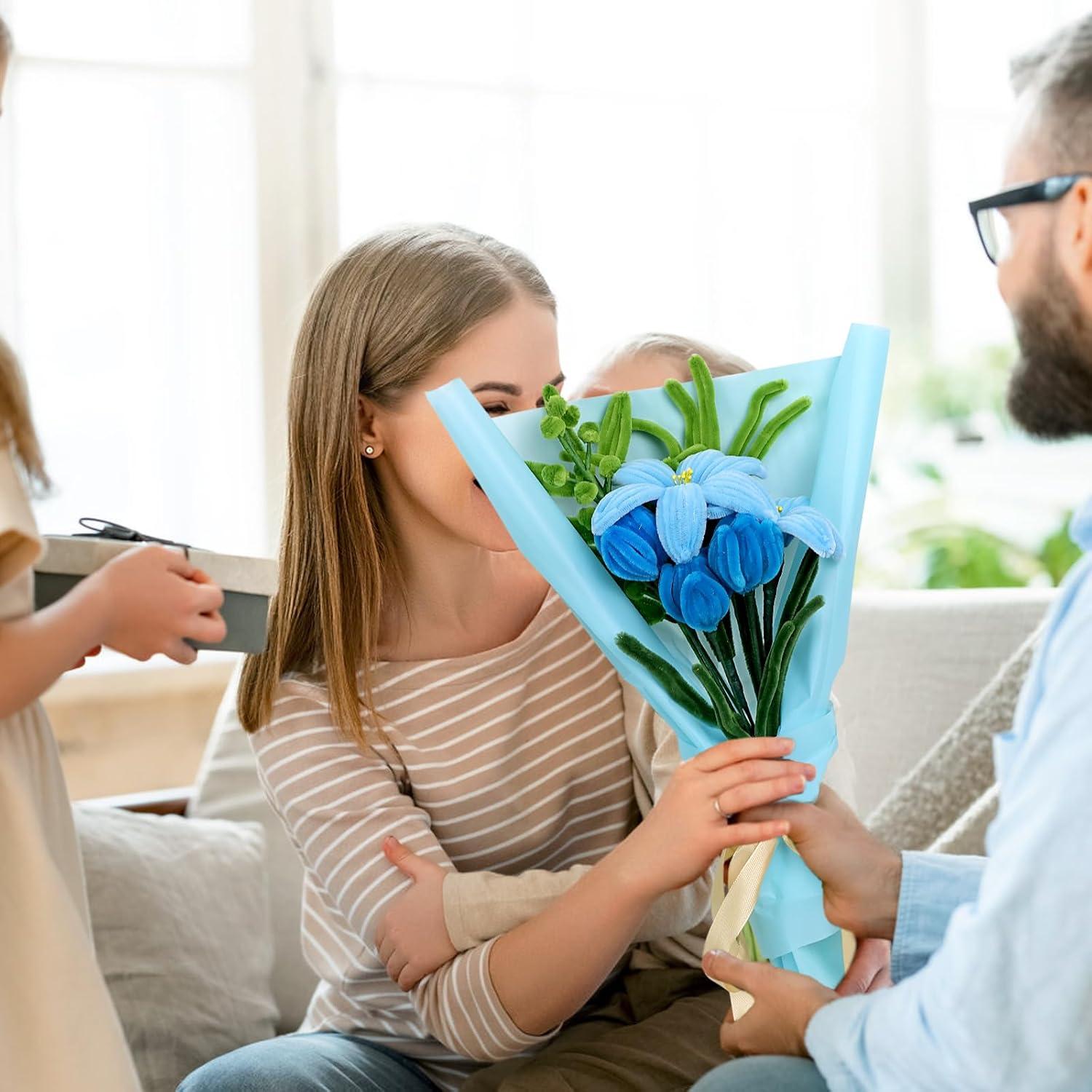 Juego de Limpiapipas LARDUX 600 Piezas Azul para Manualidades