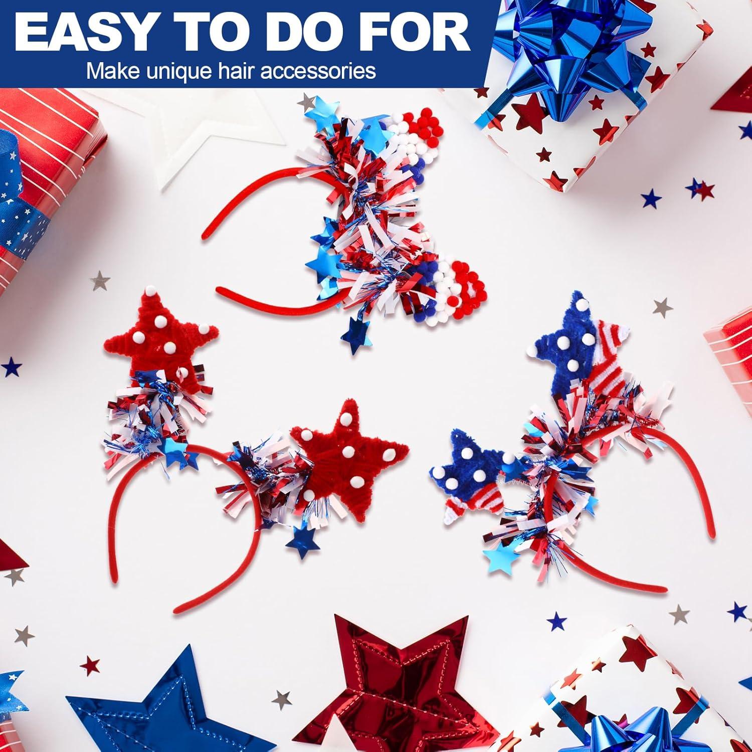 Kits de Manualidades Patrióticas Vicenpal - 500 Piezas 4 de Julio