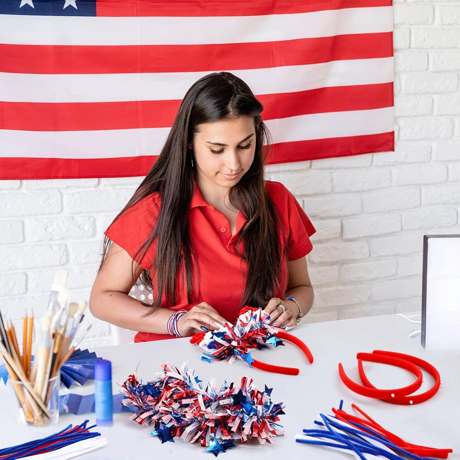 Kits de Manualidades Patrióticas Vicenpal - 500 Piezas 4 de Julio