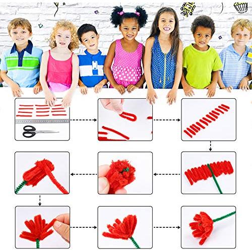 Caydo Limpiapipas 324 Piezas 27 Colores 6mm x 30cm