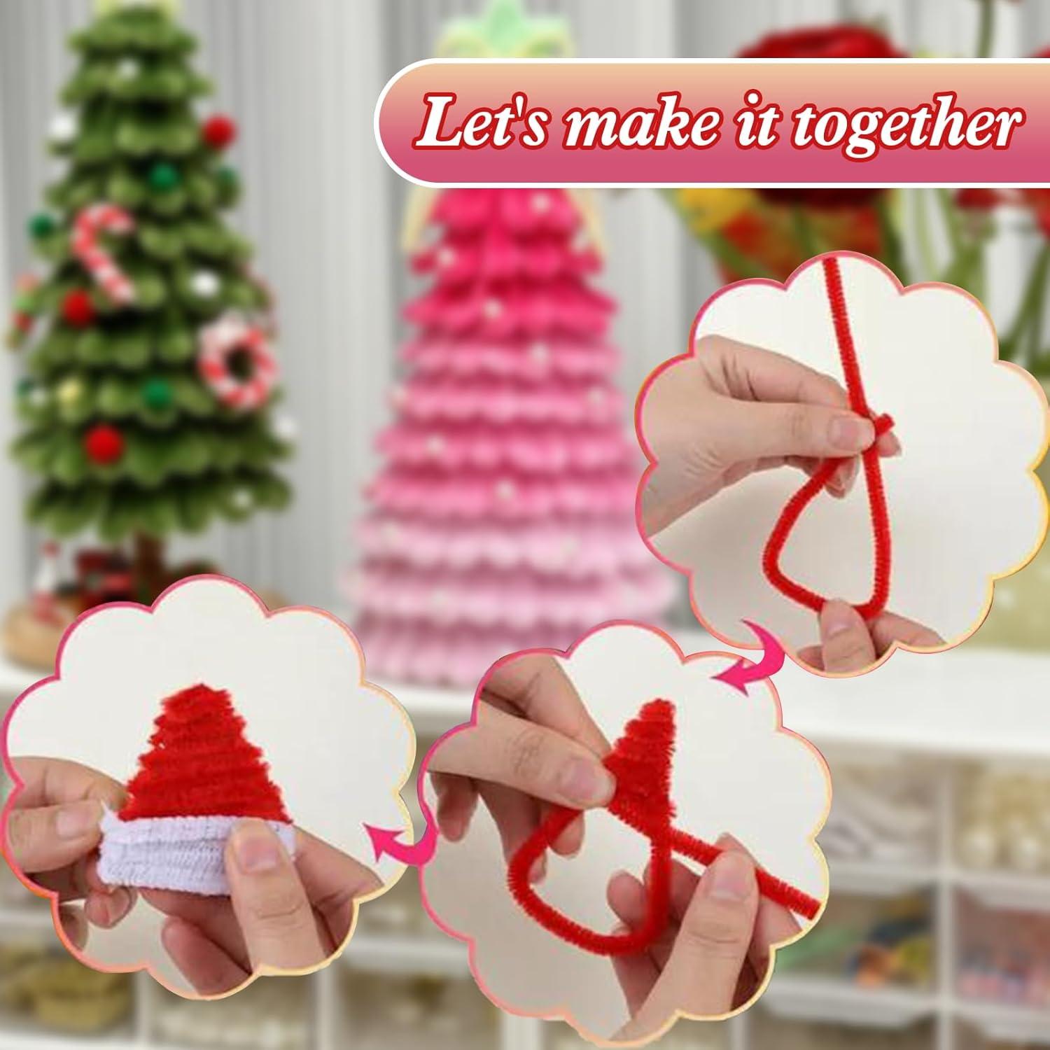 Limpiapipas URADIART 450 pcs 30 Colores Chenille 6mm x 30.48 cm