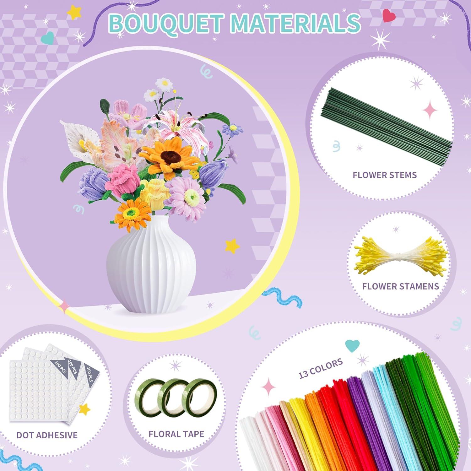 Kit de manualidades QY 572 PCS limpiapipas 13 colores DIY