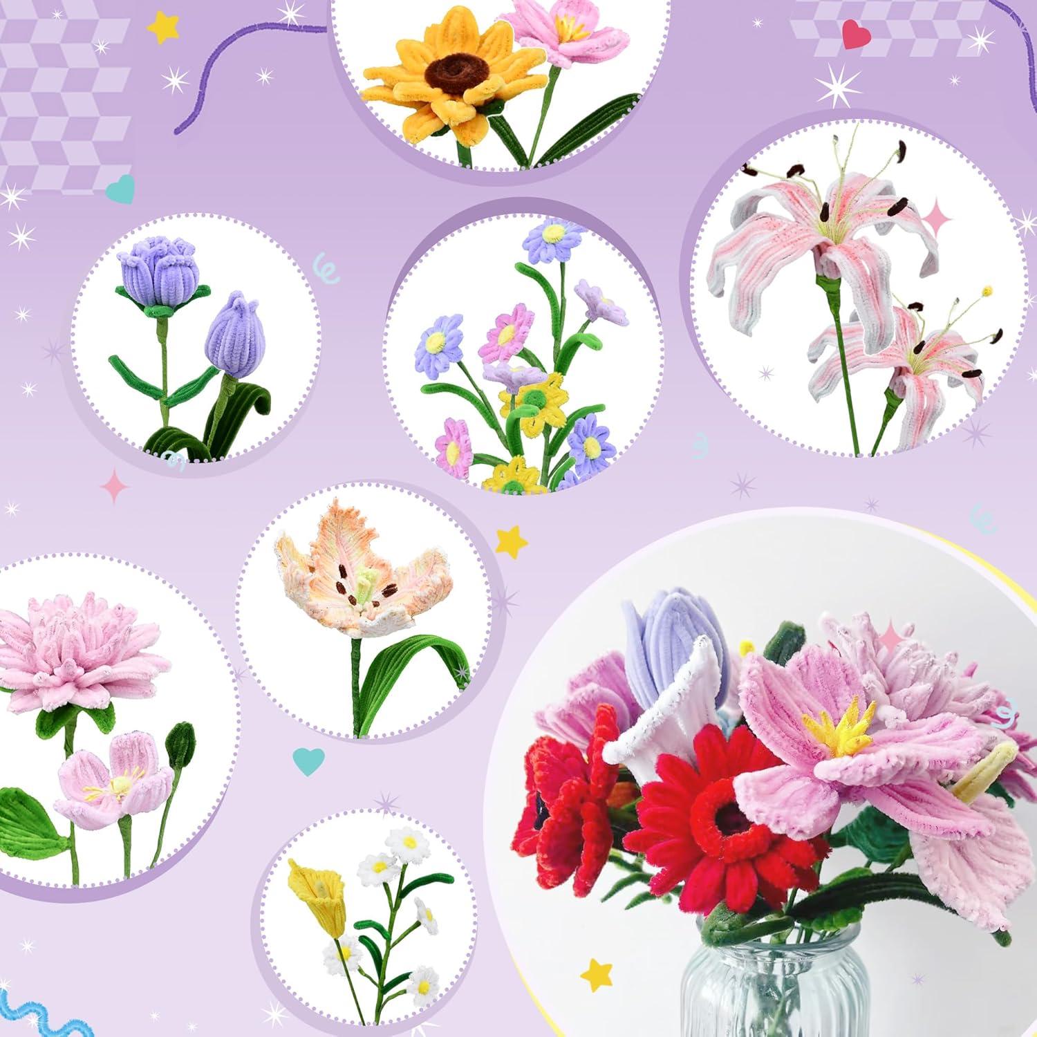 Kit de manualidades QY 572 PCS limpiapipas 13 colores DIY