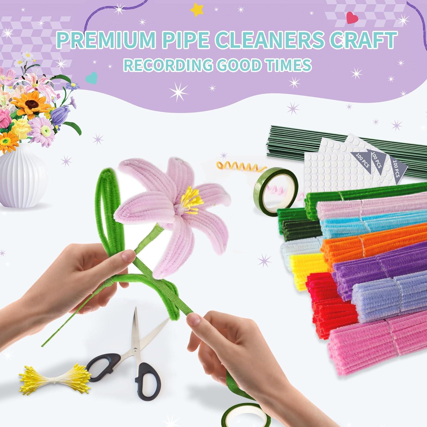 Kit de manualidades QY 572 PCS limpiapipas 13 colores DIY