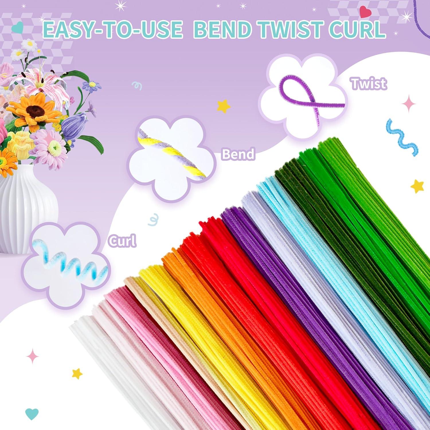 Kit de manualidades QY 572 PCS limpiapipas 13 colores DIY