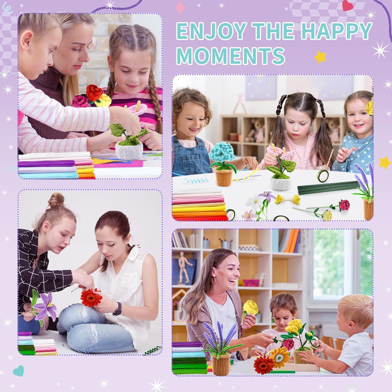 Kit de manualidades QY 572 PCS limpiapipas 13 colores DIY