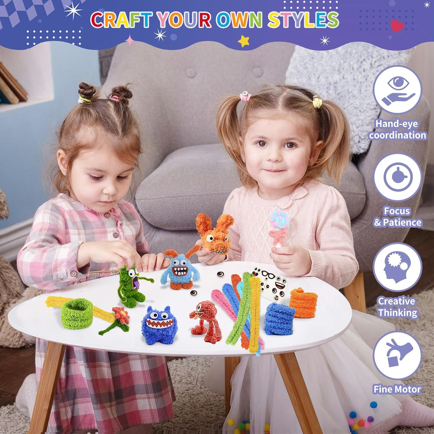 Kit de Manualidades 12 Pcs Limpiapipas Jumbo QY 150 cm