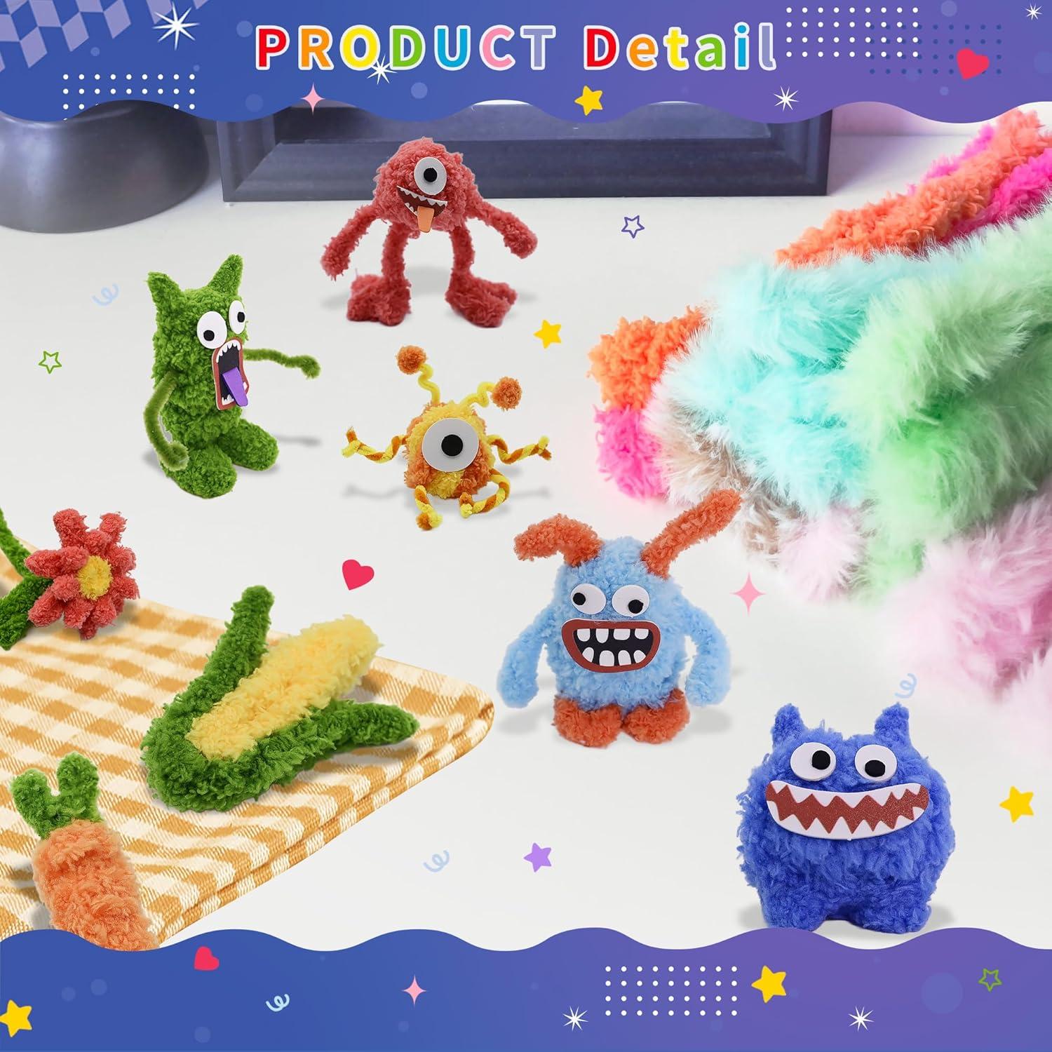 Kit de Manualidades 12 Pcs Limpiapipas Jumbo QY 150 cm