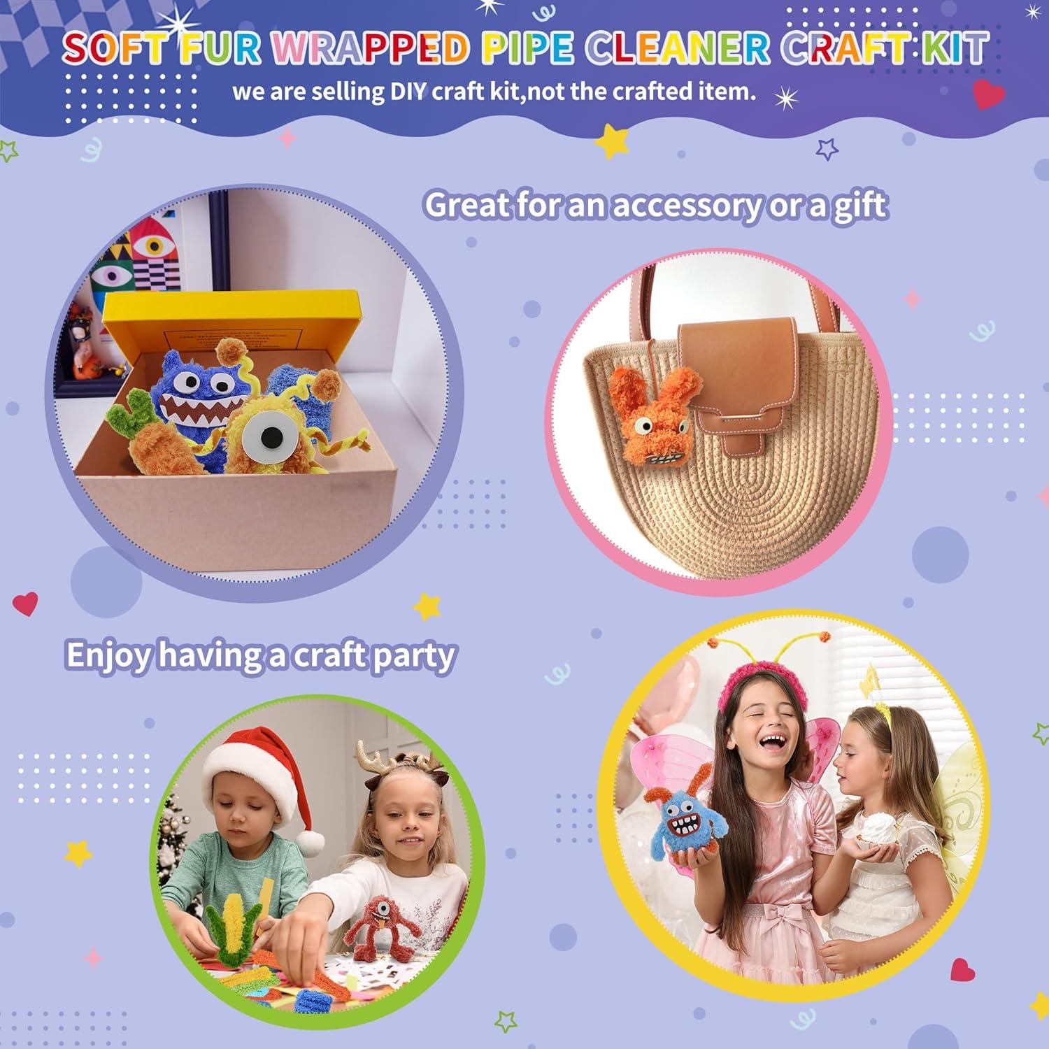 Kit de Manualidades 12 Pcs Limpiapipas Jumbo QY 150 cm